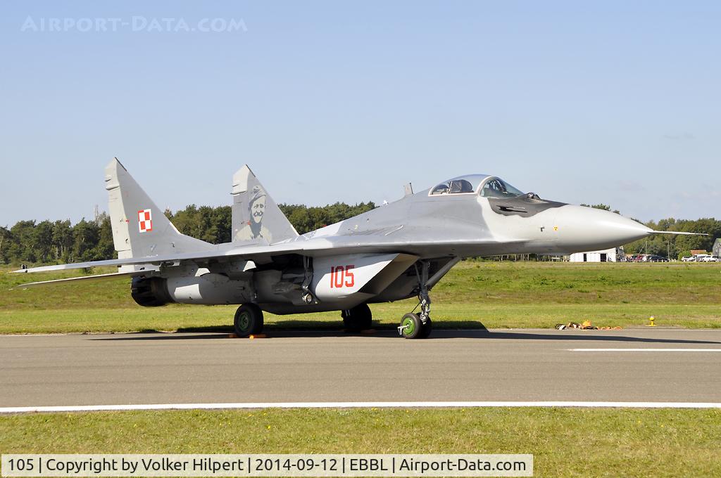 105, Mikoyan-Gurevich MiG-29A C/N 2960535105, at ebbl