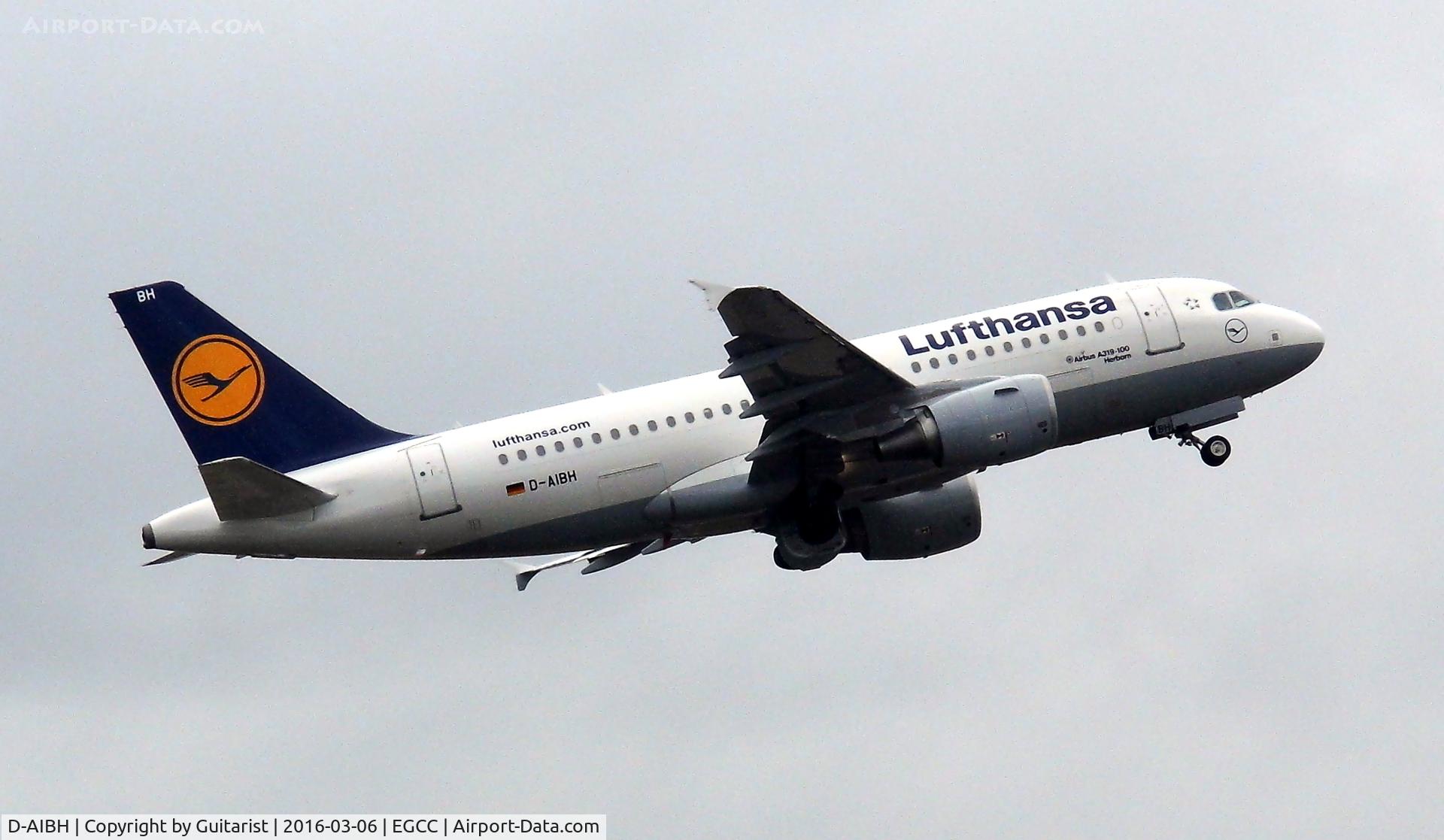 D-AIBH, 2012 Airbus A319-112 C/N 5239, At Manchester