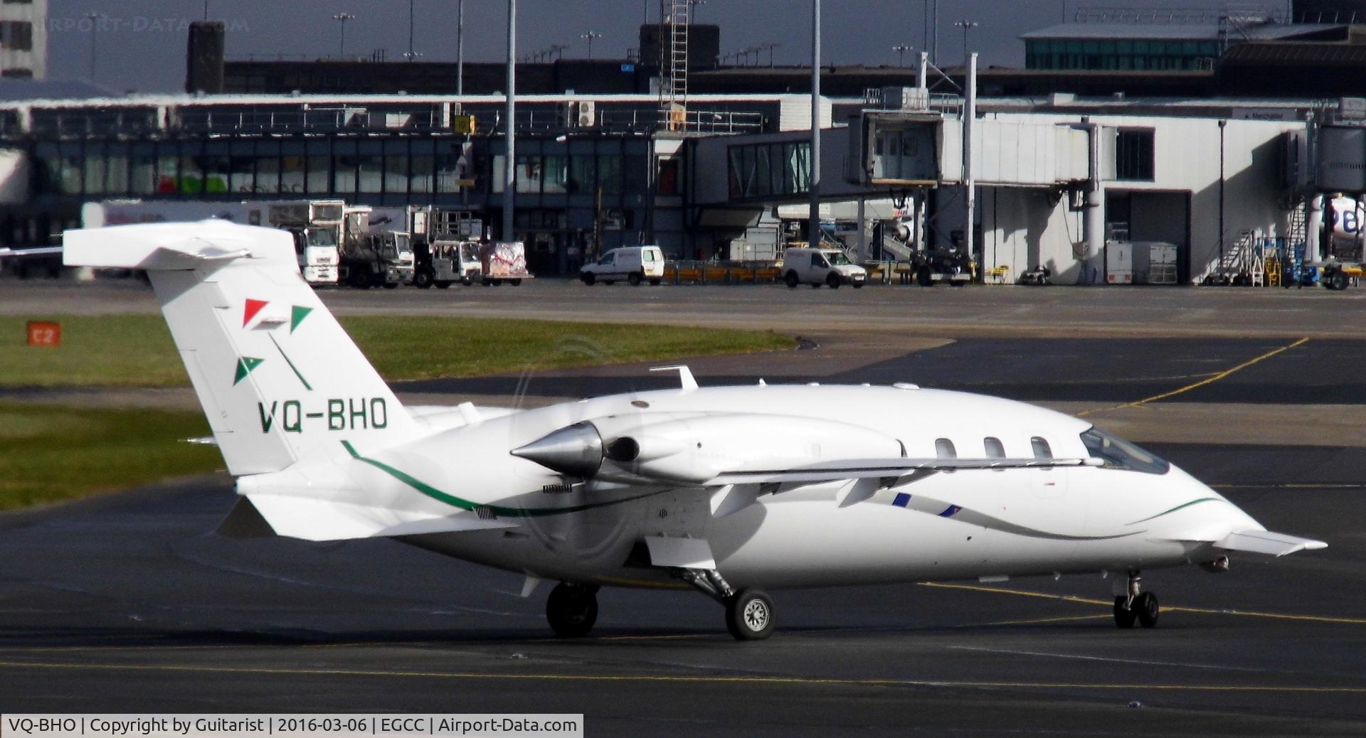 VQ-BHO, 1992 Piaggio P-180 Avanti C/N 1156, At Manchester
