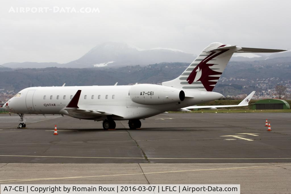 A7-CEI, 2013 Bombardier BD-700-1A11 Global 5000 C/N 9581, Parked, from Moscow