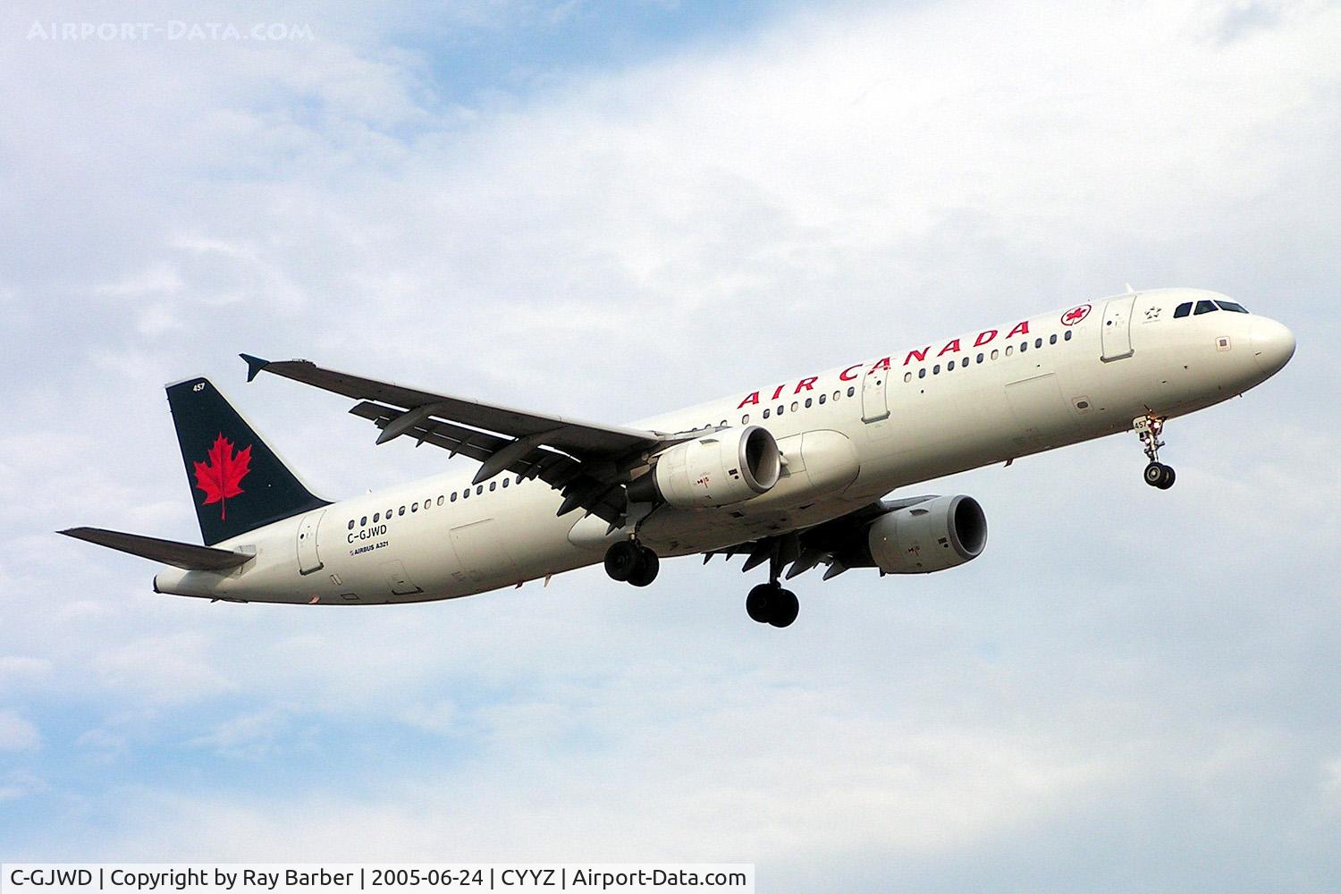 C-GJWD, 2002 Airbus A321-211 C/N 1748, Airbus A321-211 [1748] (Air Canada) Toronto-Pearson International~C 24/06/2005