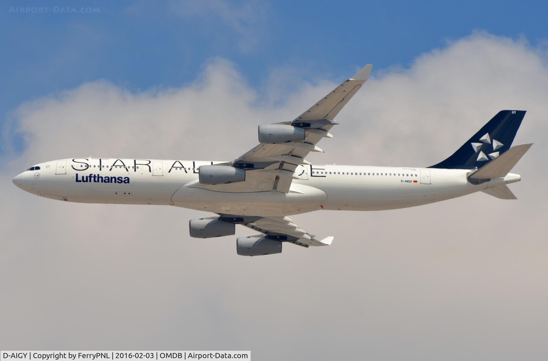 D-AIGY, 2000 Airbus A340-313 C/N 335, Lufthansa A343 operating a Eurowings flight to/from CGN.
