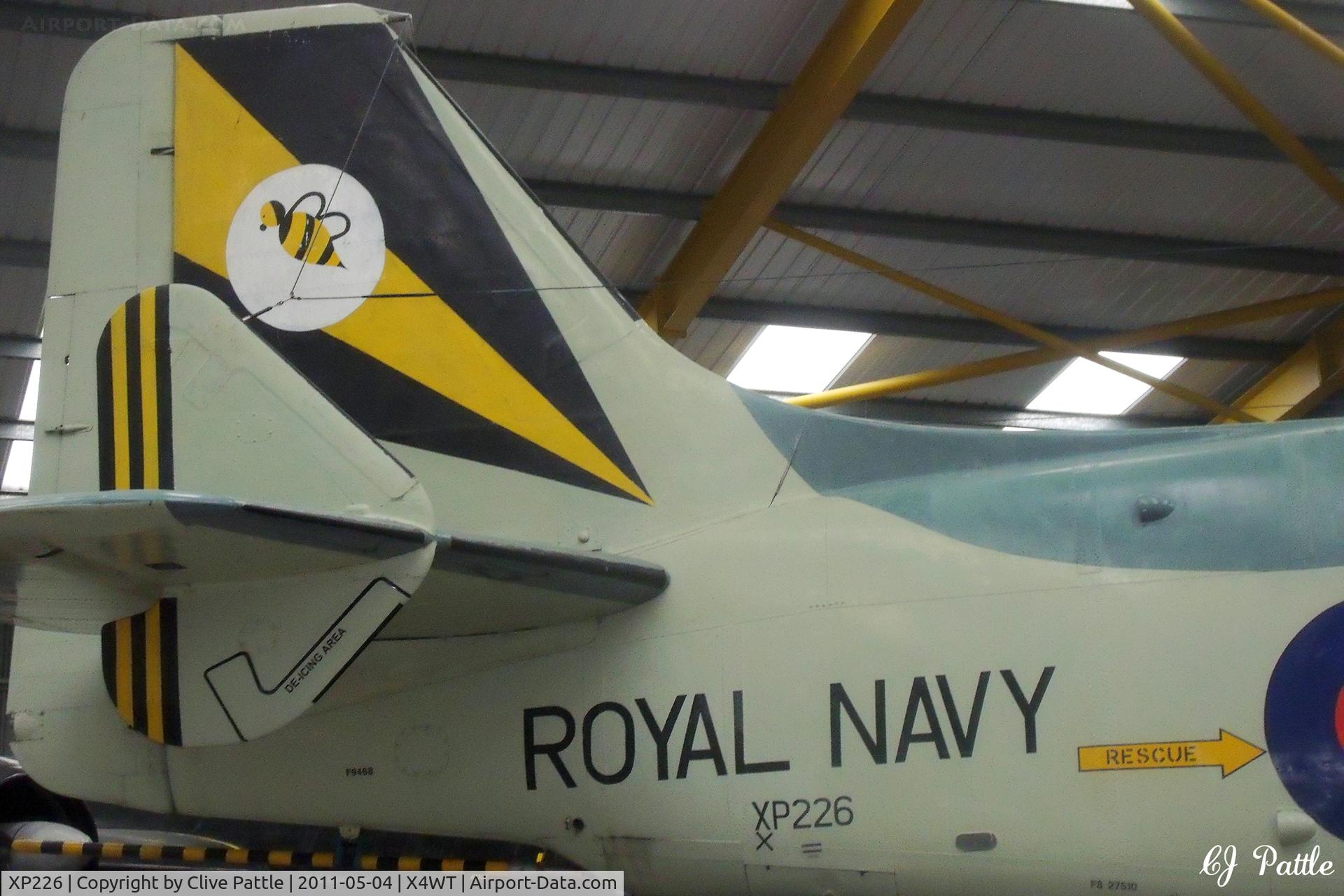 XP226, 1962 Fairey Gannet AEW.3 C/N F9468, On display at the Newark Air Museum, Winthorpe, Nottinghamshire. X4WT