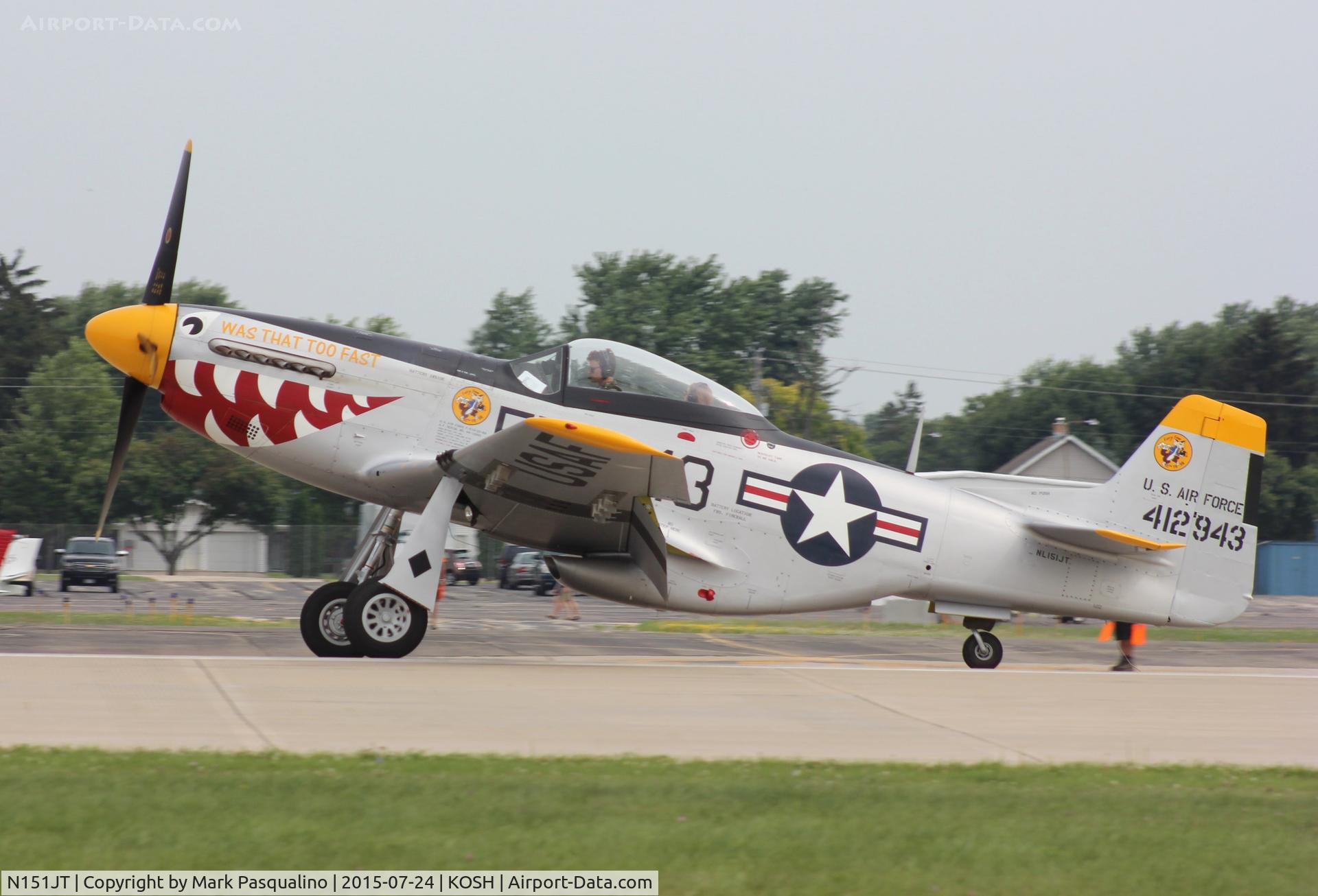 N151JT, 1944 North American P-51D Mustang C/N 122-31303, North American P-51D