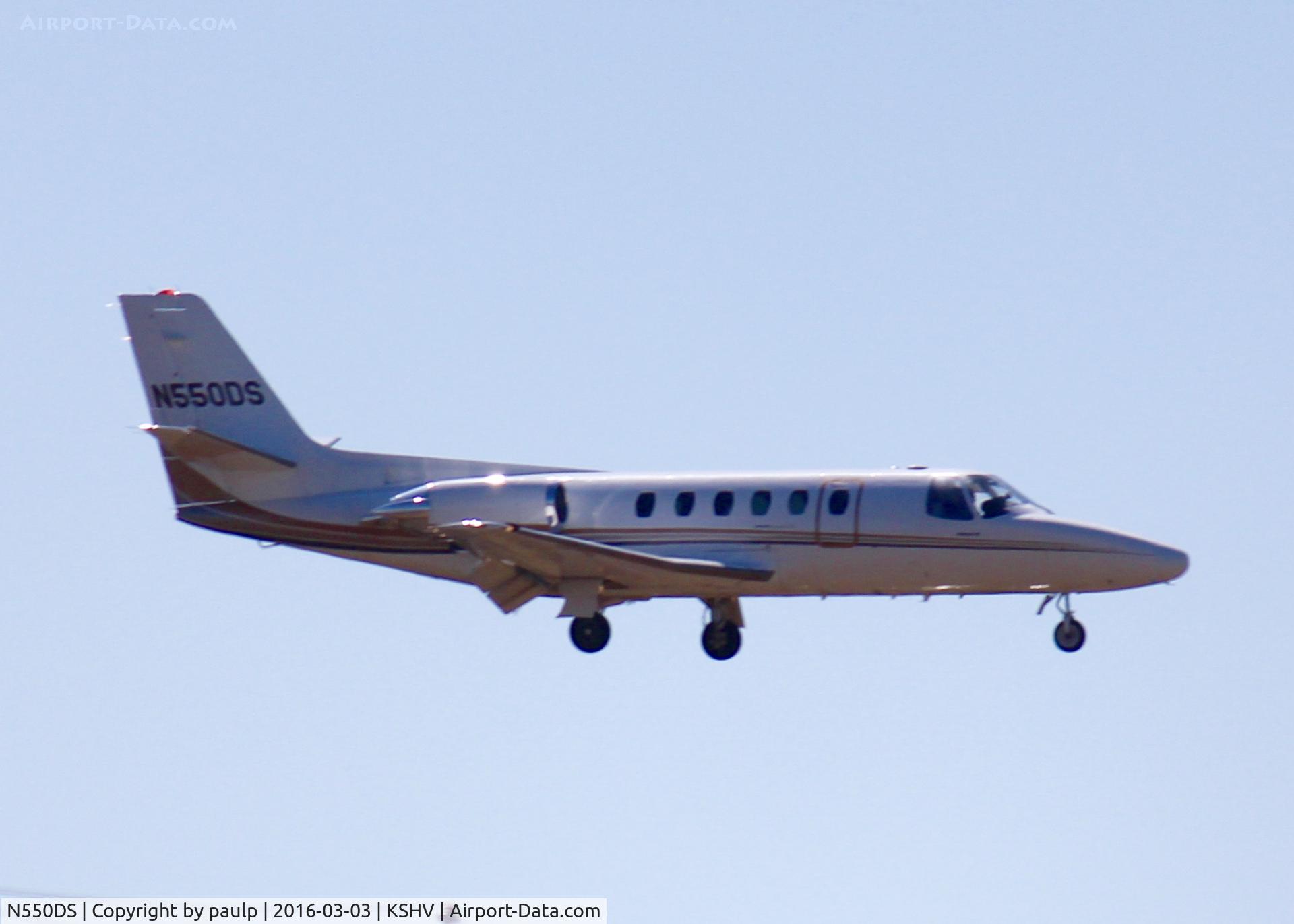 N550DS, 1988 Cessna S550 Citation IIS C/N S550-0154, At Shreveport Regional.