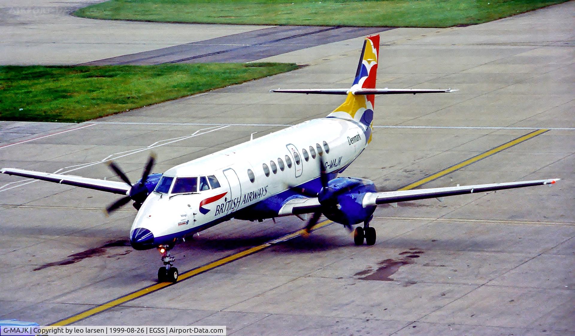 G-MAJK, 1995 British Aerospace Jetstream 41 C/N 41070, Stansted 26.8.99