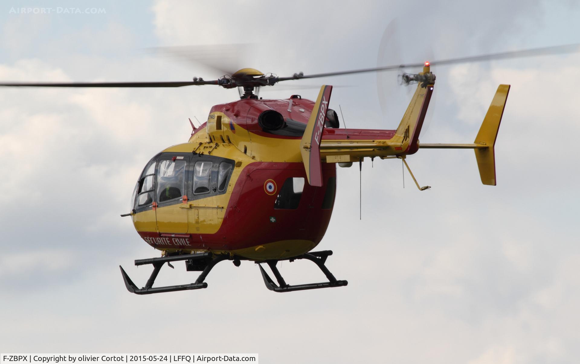 F-ZBPX, 2004 Eurocopter-Kawasaki EC-145 (BK-117C-2) C/N 9049, rear view