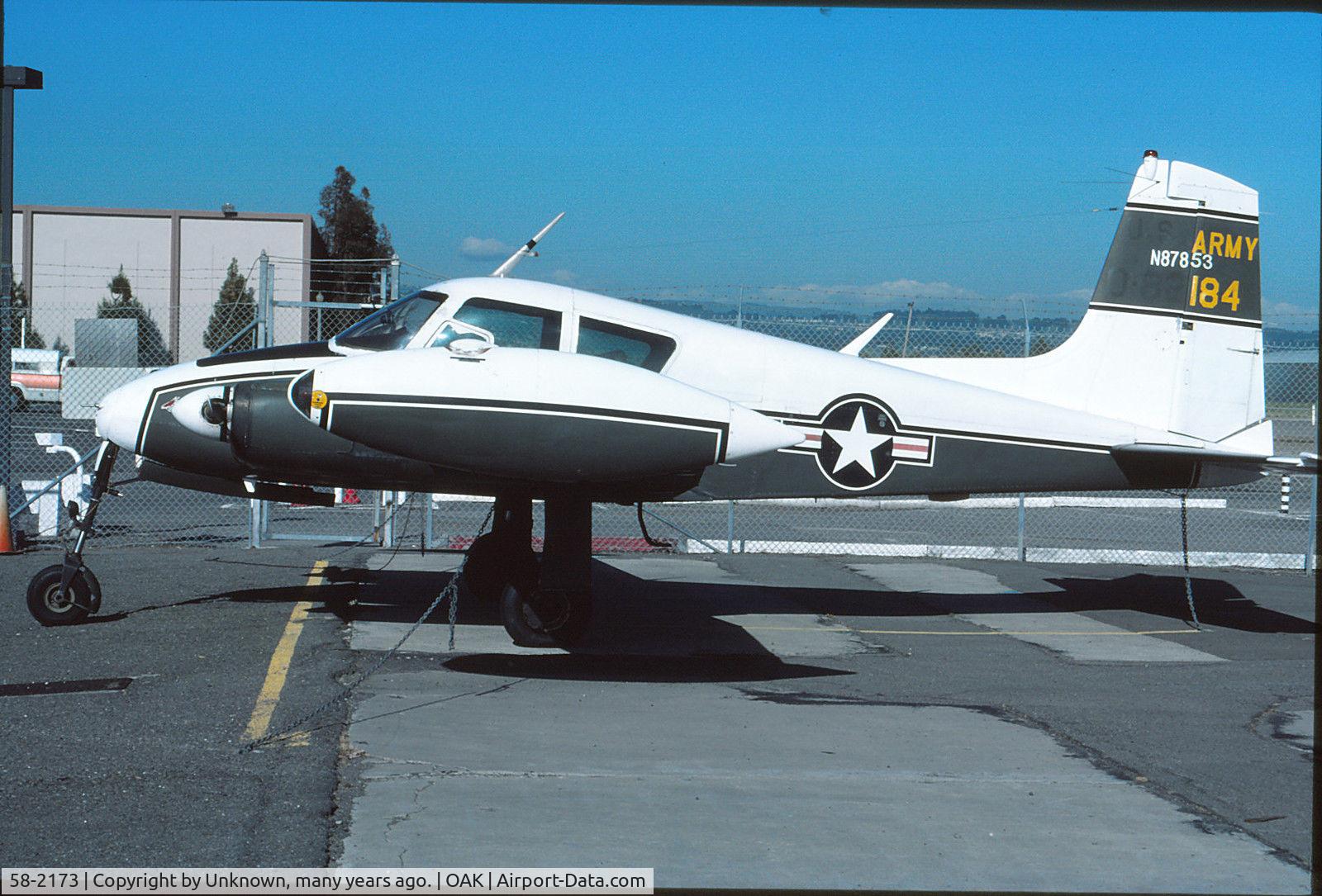 58-2173, 1959 Cessna U-3A Blue Canoe (310A) C/N 38147, The plane, rare photo.  58-2173 is being restored see U-3A.com we rescued this aircraft from the arizona desert.  It is a picture of our plane.