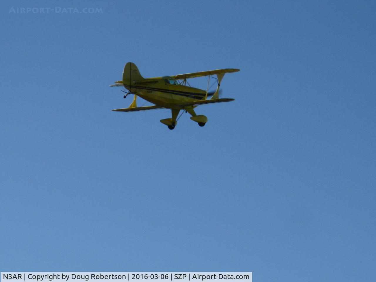N3AR, 1974 Pitts S-1S Special C/N 10, 1974 Russell PITTS S-1S SPECIAL, Lycoming O&VO-360 180 Hp, takeoff climb Rwy 22