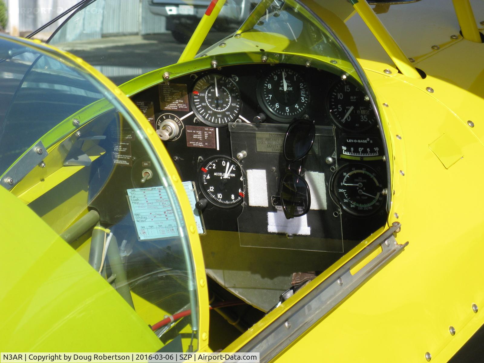 N3AR, 1974 Pitts S-1S Special C/N 10, 1974 Russell PITTS S-1S SPECIAL, Lycoming O&VO-360 180 Hp, panel
