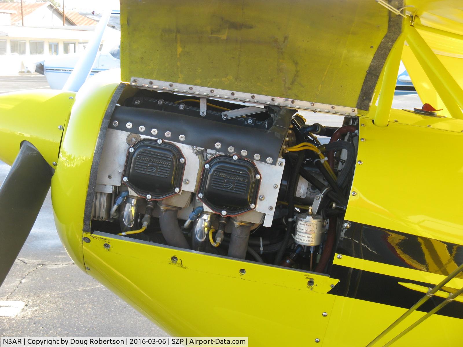 N3AR, 1974 Pitts S-1S Special C/N 10, 1974 Russell PITTS S-1S SPECIAL, Lycoming O&VO-360 180 Hp, engine cowl open