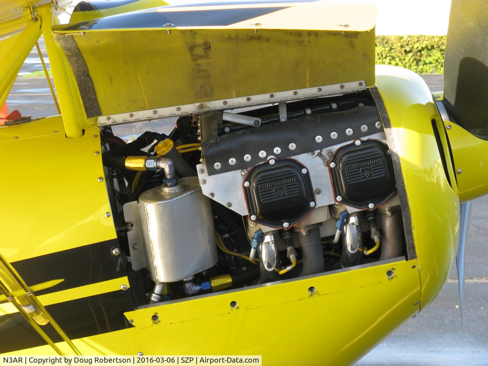 N3AR, 1974 Pitts S-1S Special C/N 10, 1974 Russell PITTS S-1S SPECIAL, Lycoming O&VO-360 180 Hp, engine cowl open