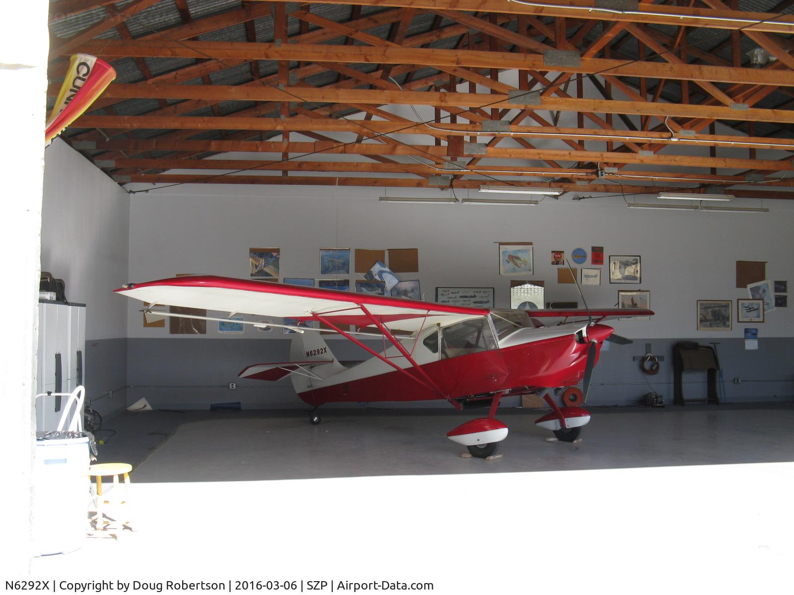 N6292X, 1997 Avid Flyer C/IV C/N 999, 1997 Latker-Kane AVID FLYER C/IV, Subaru A/B conversion. A Pitts S-1S SPECIAL also lives in this hangar.