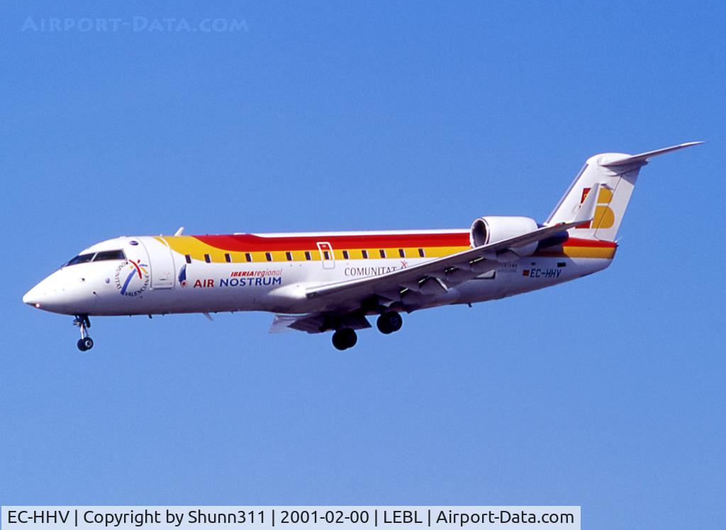 EC-HHV, 1999 Canadair CRJ-200ER (CL-600-2B19) C/N 7350, Landing rwy 25