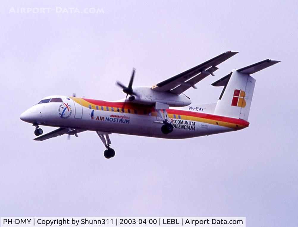 PH-DMY, 2001 De Havilland Canada DHC-8-315Q Dash 8 C/N 576, Landing rwy 25