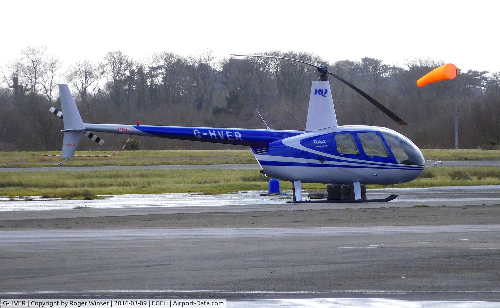 G-HVER, 2007 Robinson R44 Raven II C/N 11754, Visiting R-44 Raven operated by Equation Associates..