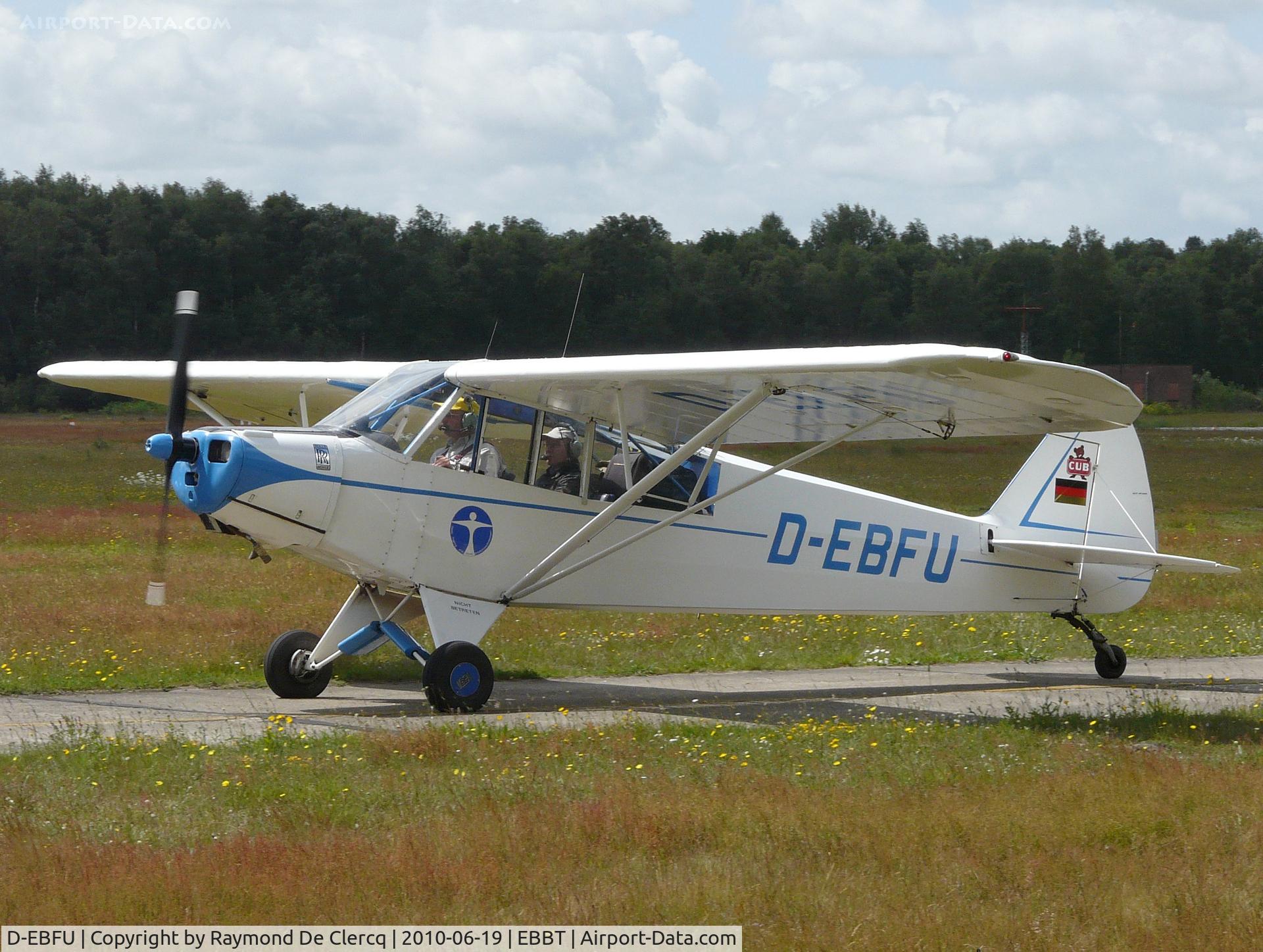 D-EBFU, Piper L-18C Super Cub (PA-18-95) C/N 18-3126, 100 years Brasschaat.