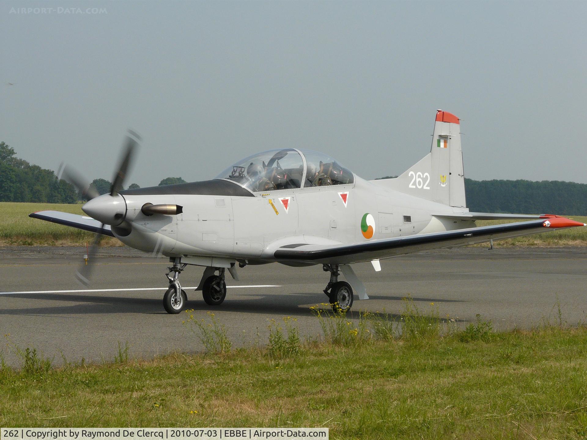 262, Pilatus PC-9M C/N 657, Arrived at Beauvechain open door / airshow.