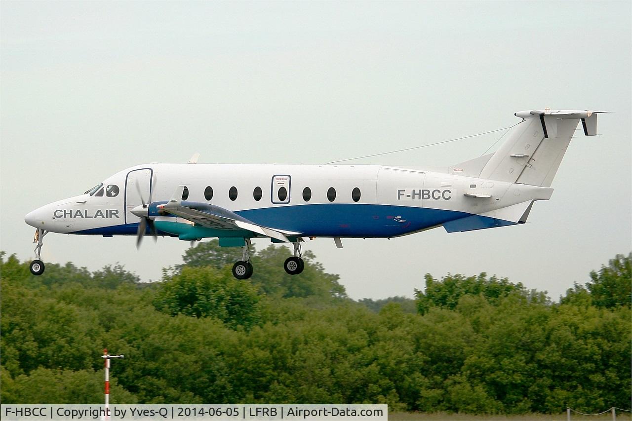 F-HBCC, 1999 Beech 1900D C/N UE-350, Beech 1900D, On final rwy 25L, Brest-Bretagne Airport (LFRB-BES)