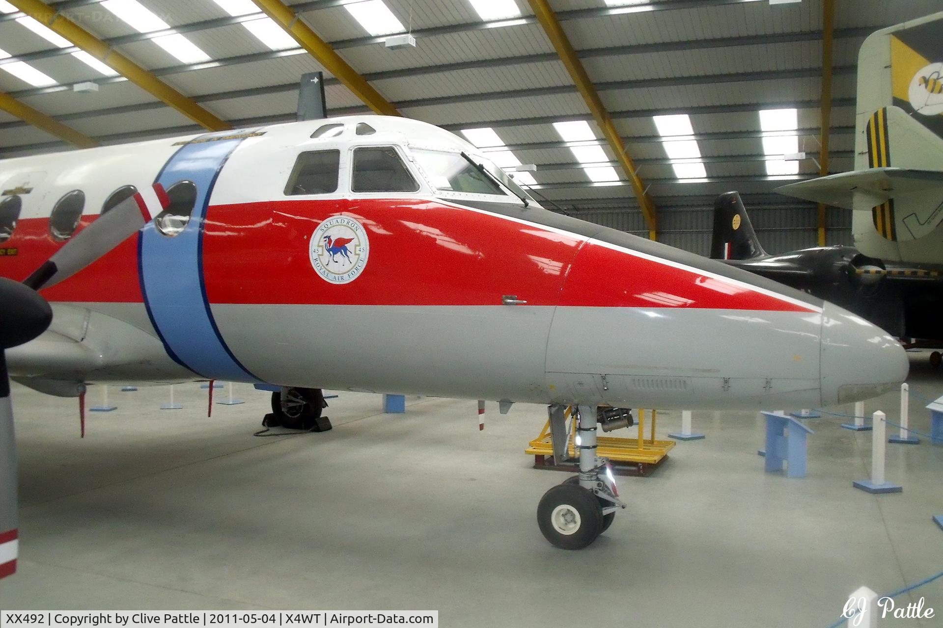 XX492, Scottish Aviation HP-137 Jetstream T.1 C/N 274, On display at the Newark Air Museum, Winthorpe, Nottinghamshire. X4WT