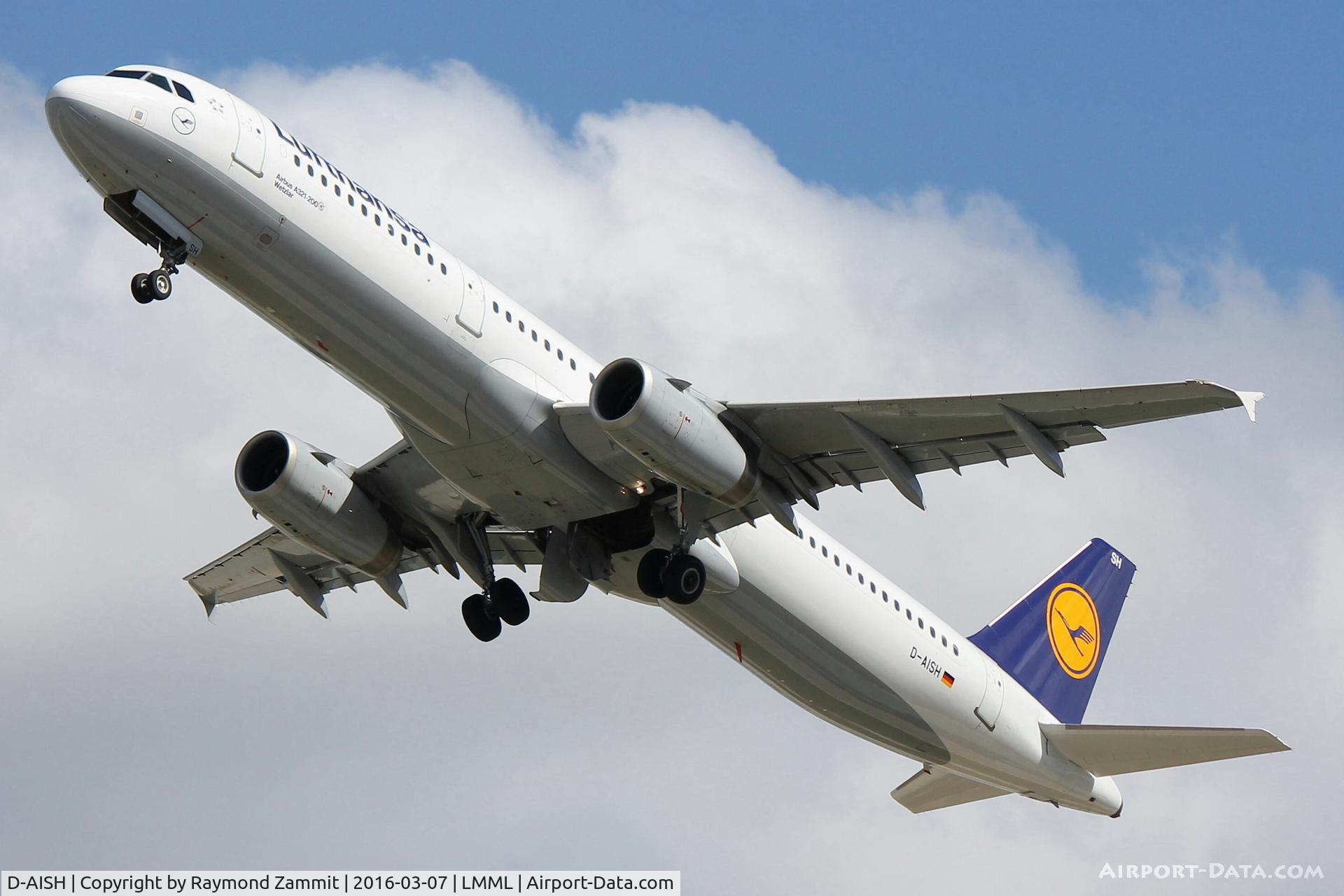 D-AISH, 2007 Airbus A321-231 C/N 3265, A321 D-AISH Lufthansa