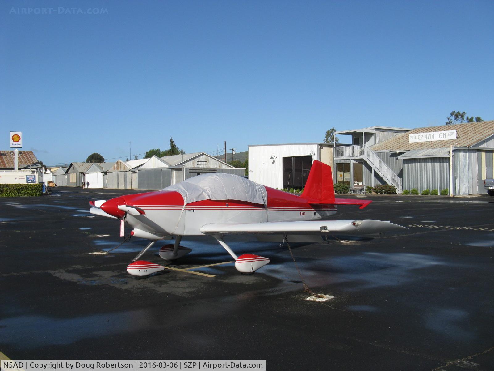 N5AD, 1992 Vans RV-6A C/N 20954, 1992 Adfelter VAN's RV-6A, Lycoming O-320-H2AD 160 Hp