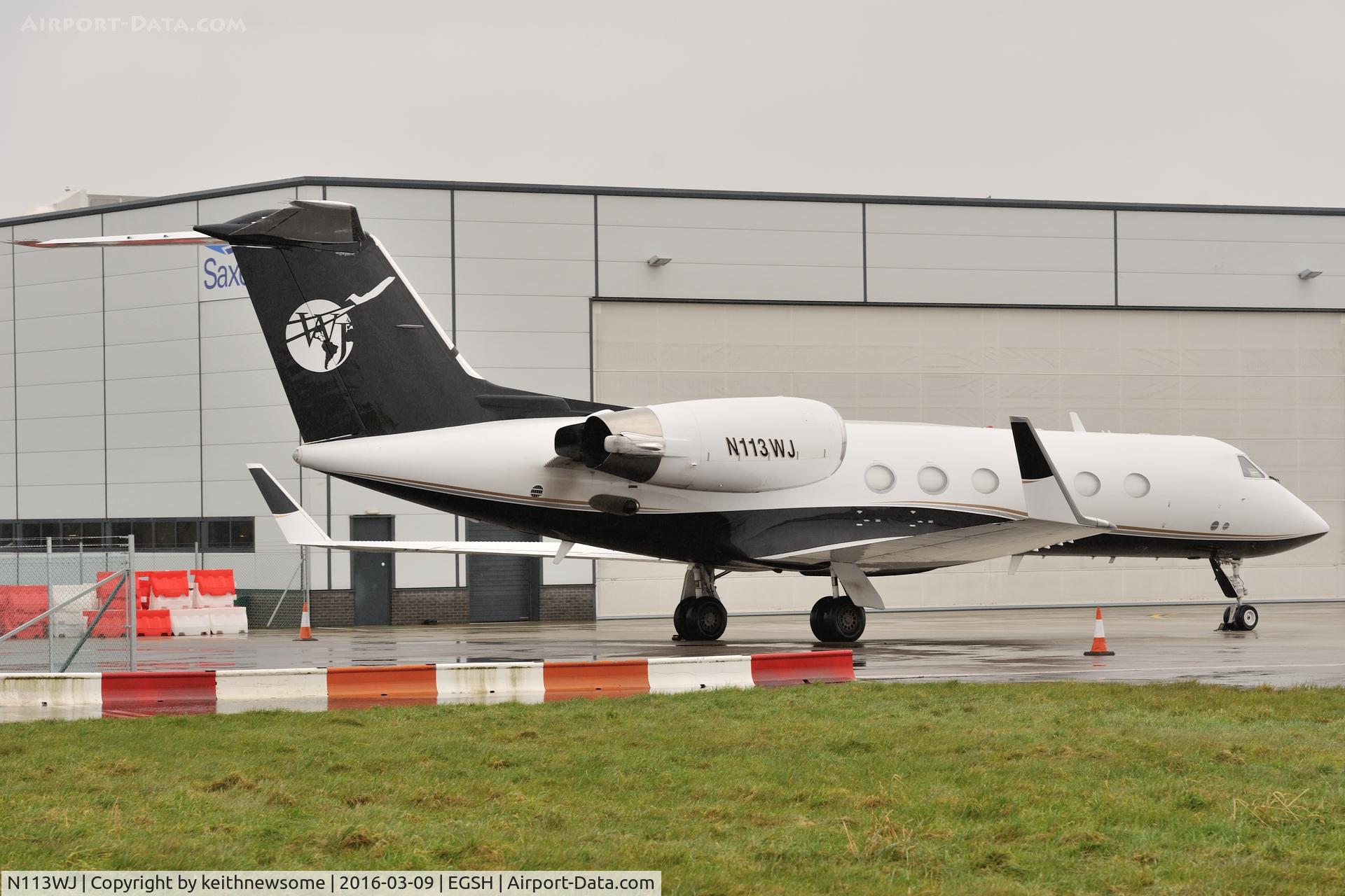 N113WJ, 1991 Gulfstream Aerospace G-IV C/N 1173, Arrived early morning from San Juan, Puerto Rico.