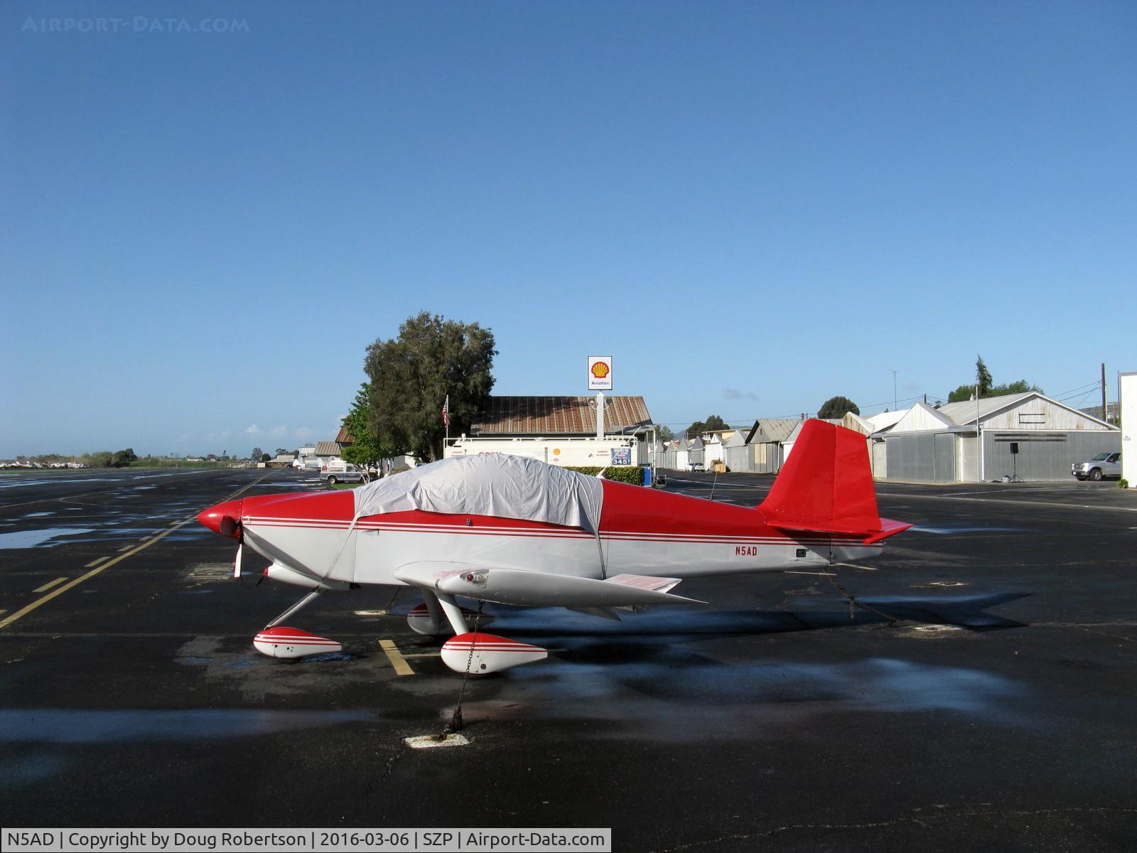 N5AD, 1992 Vans RV-6A C/N 20954, 1992 Adfelter VAN's RV-6A, Lycoming O-320-h2AD 160 Hp