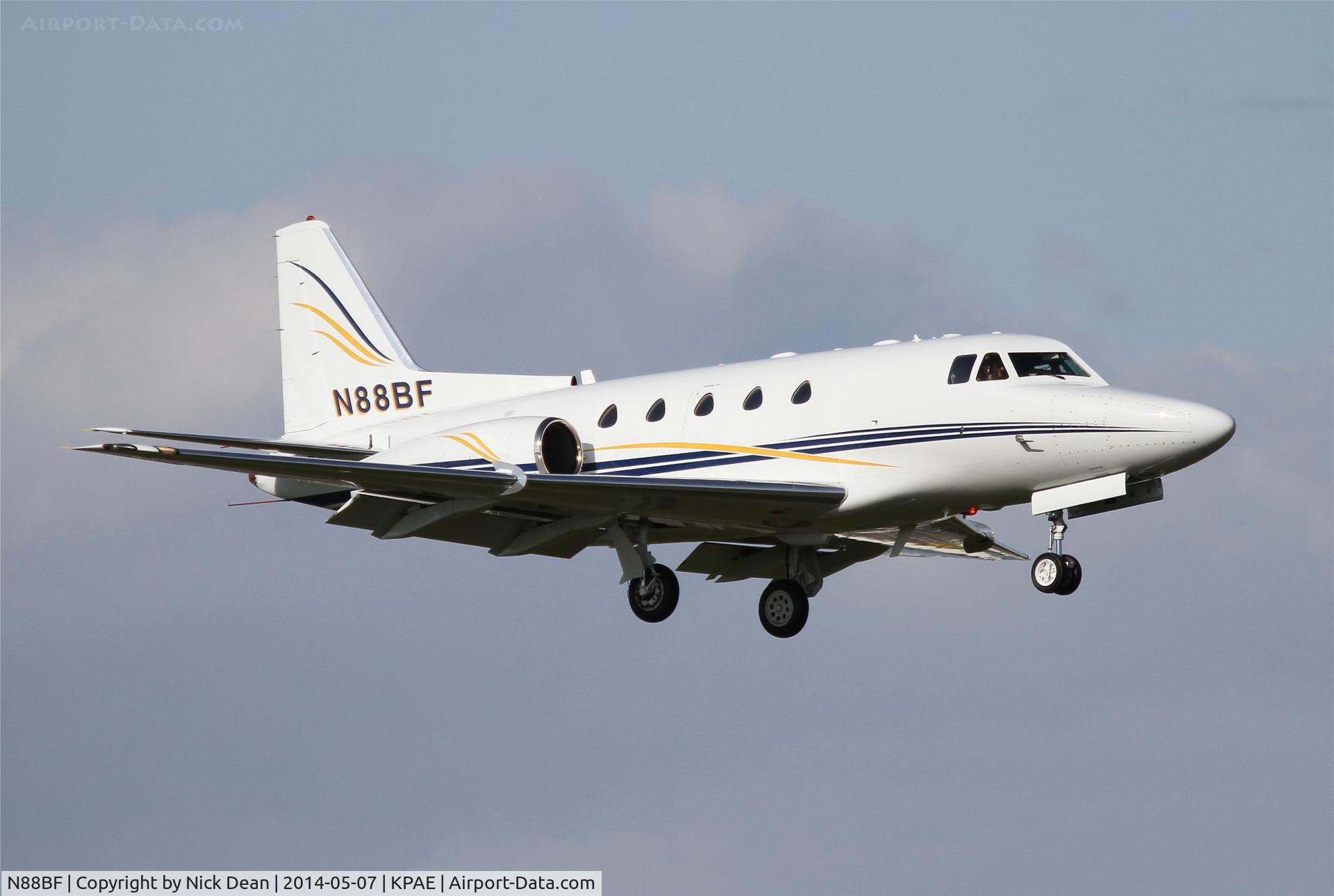N88BF, 1981 Rockwell International NA-265-65 Sabreliner 65 C/N 465-60, Arriving back at home base