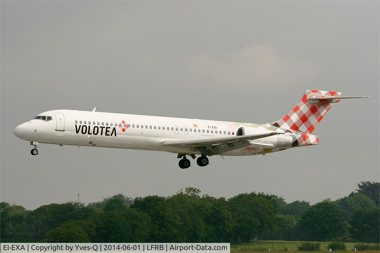 EI-EXA, 2003 Boeing 717-2BL C/N 55172, Boeing 717-2BL, On final rwy 25L, Brest-Bretagne Airport (LFRB-BES)