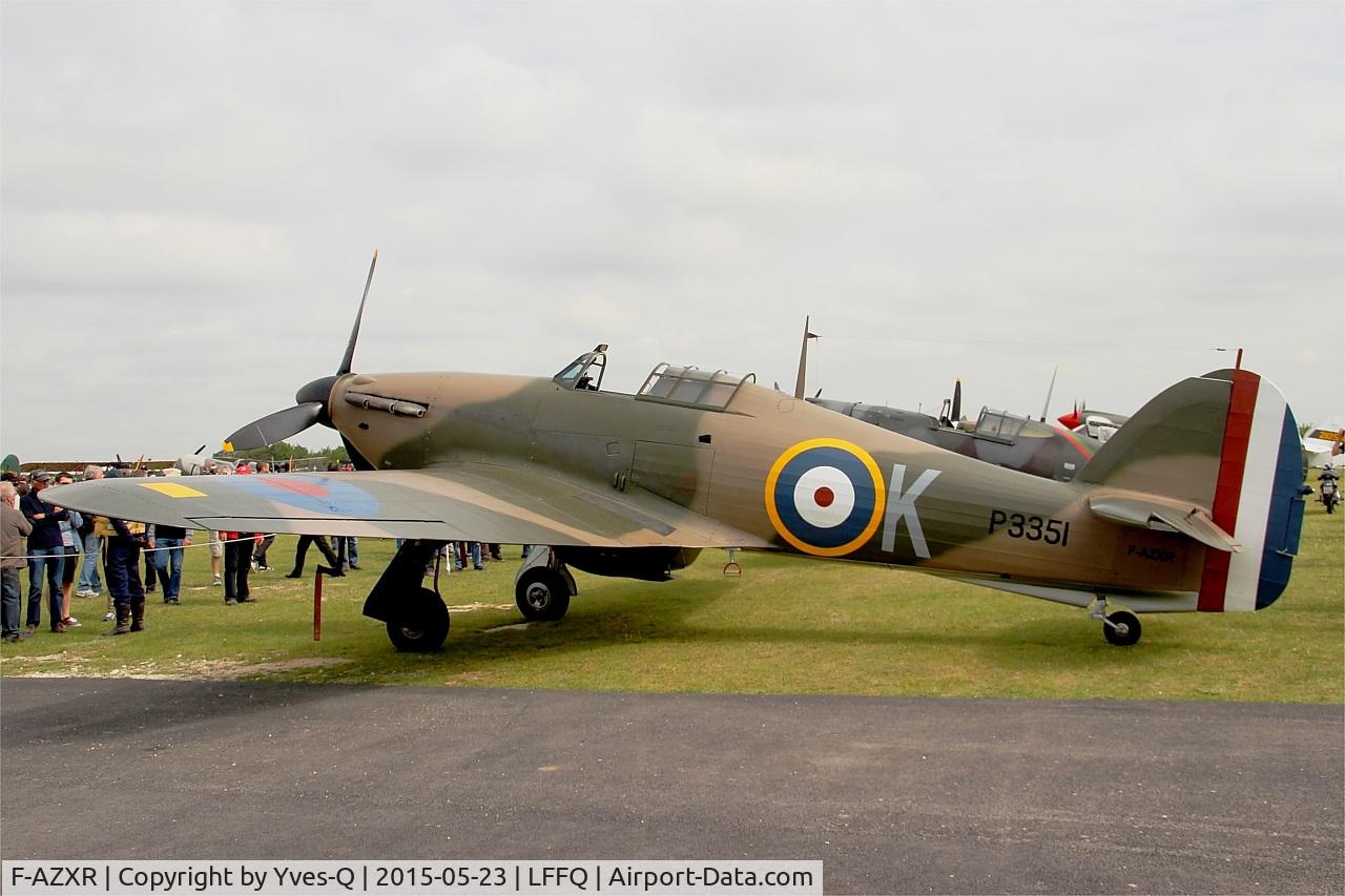 F-AZXR, Hawker Hurricane IIA C/N Not found ZK-TPK, Hawker Hurricane Mk.IIa, Static display, La Ferté-Alais airfield (LFFQ) Airshow 2015