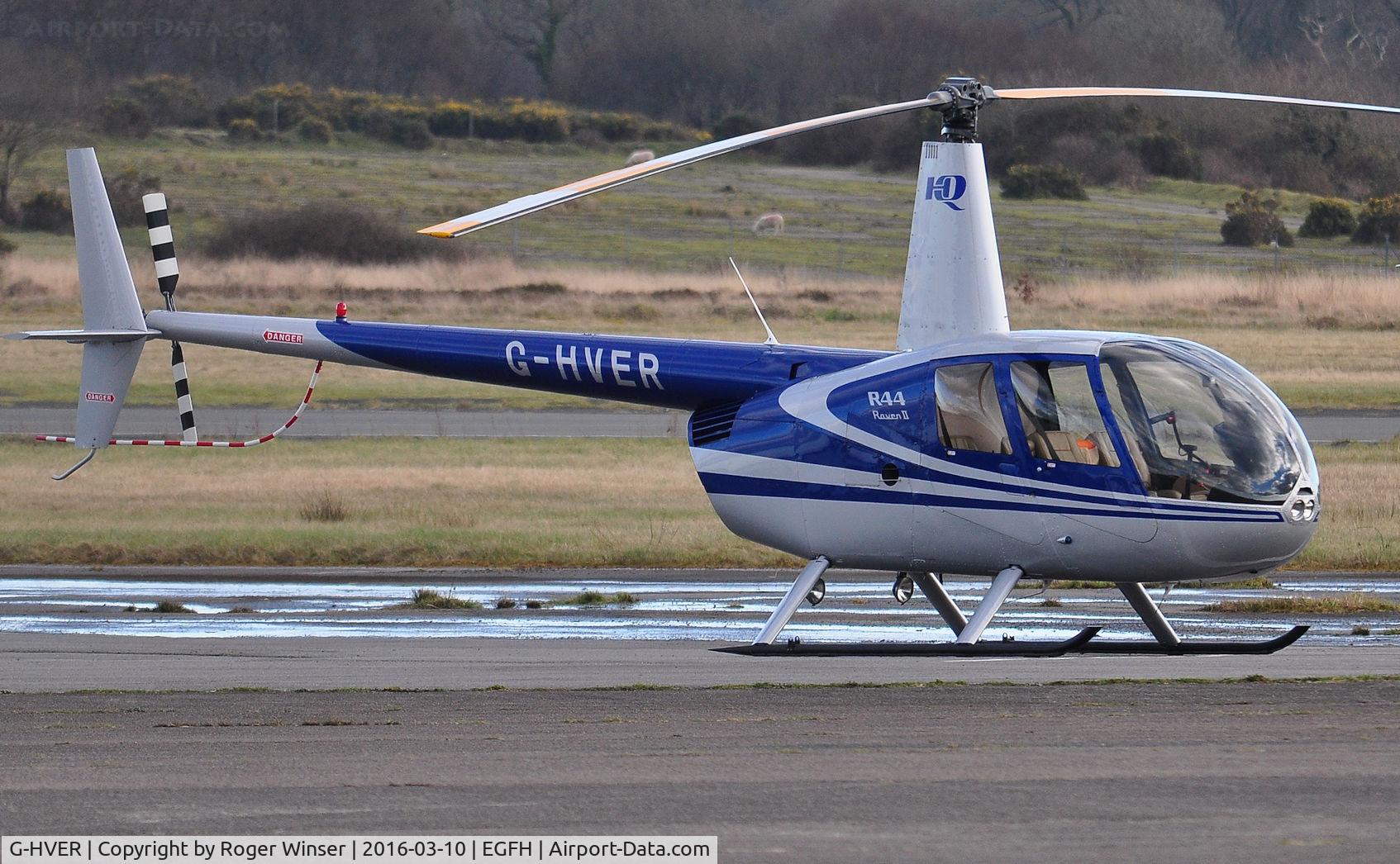 G-HVER, 2007 Robinson R44 Raven II C/N 11754, Visiting R-44 Raven operated by Equation Associates.