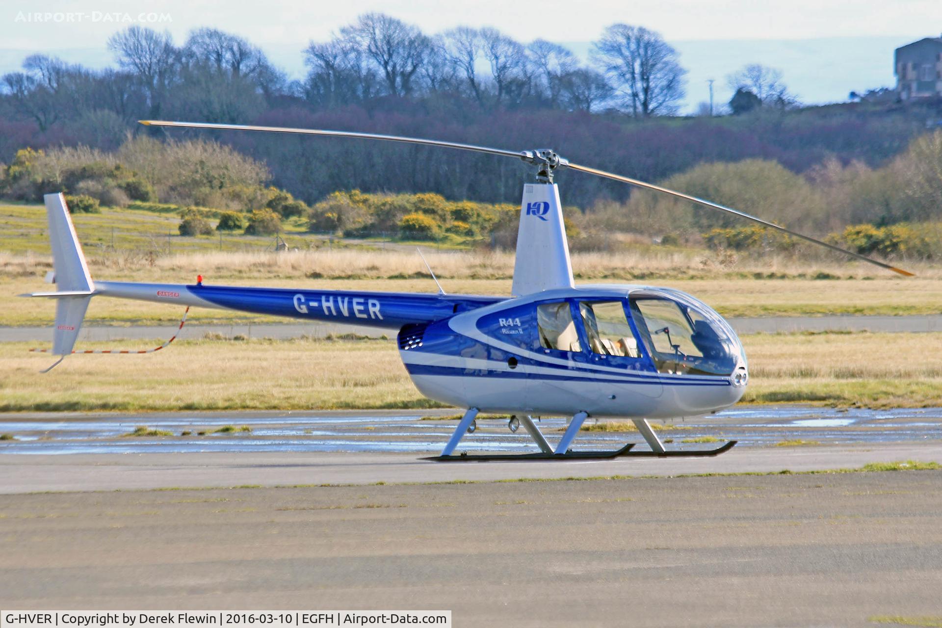 G-HVER, 2007 Robinson R44 Raven II C/N 11754, Raven II, Denham based, seen parked up.