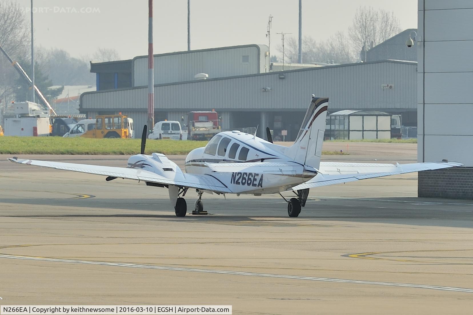 N266EA, Raytheon Aircraft Company 58 C/N TH-2031, Shaded Visitor.