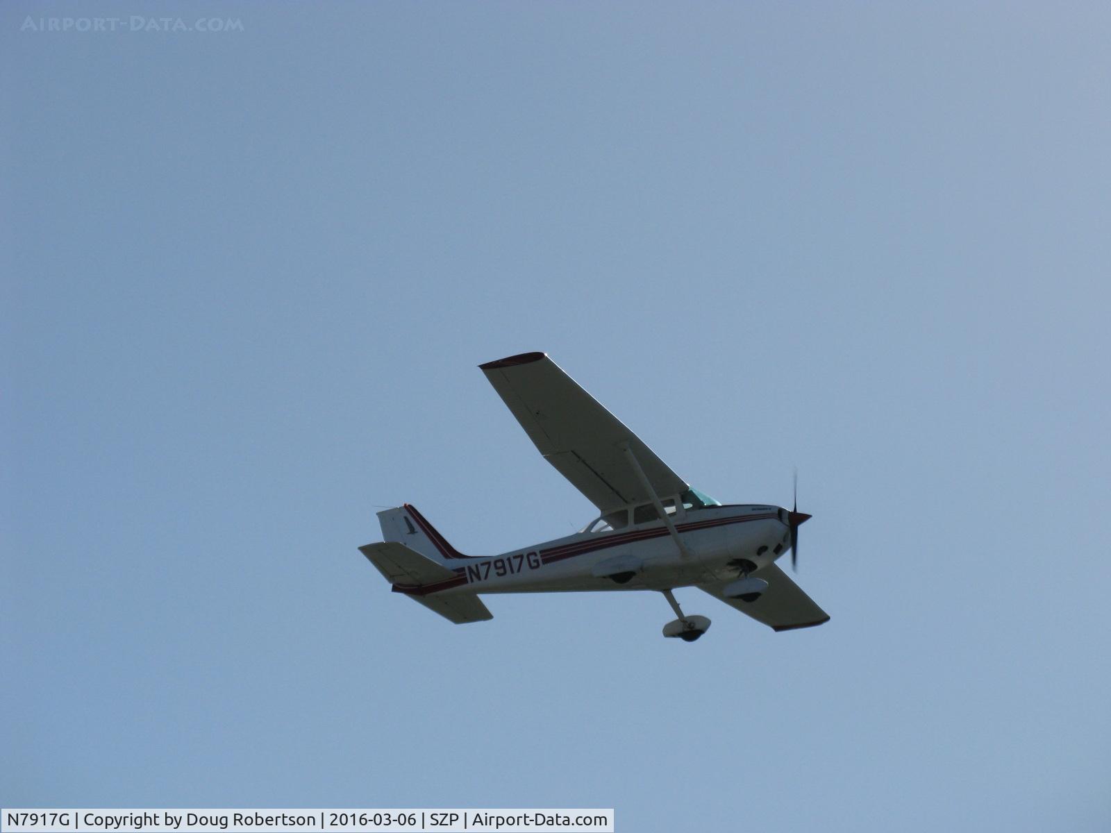 N7917G, 1970 Cessna 172L C/N 17259617, 1970 Cessna 172L SKYHAWK, Lycoming O-320 E2D 150 Hp, takeoff climb Rwy 22