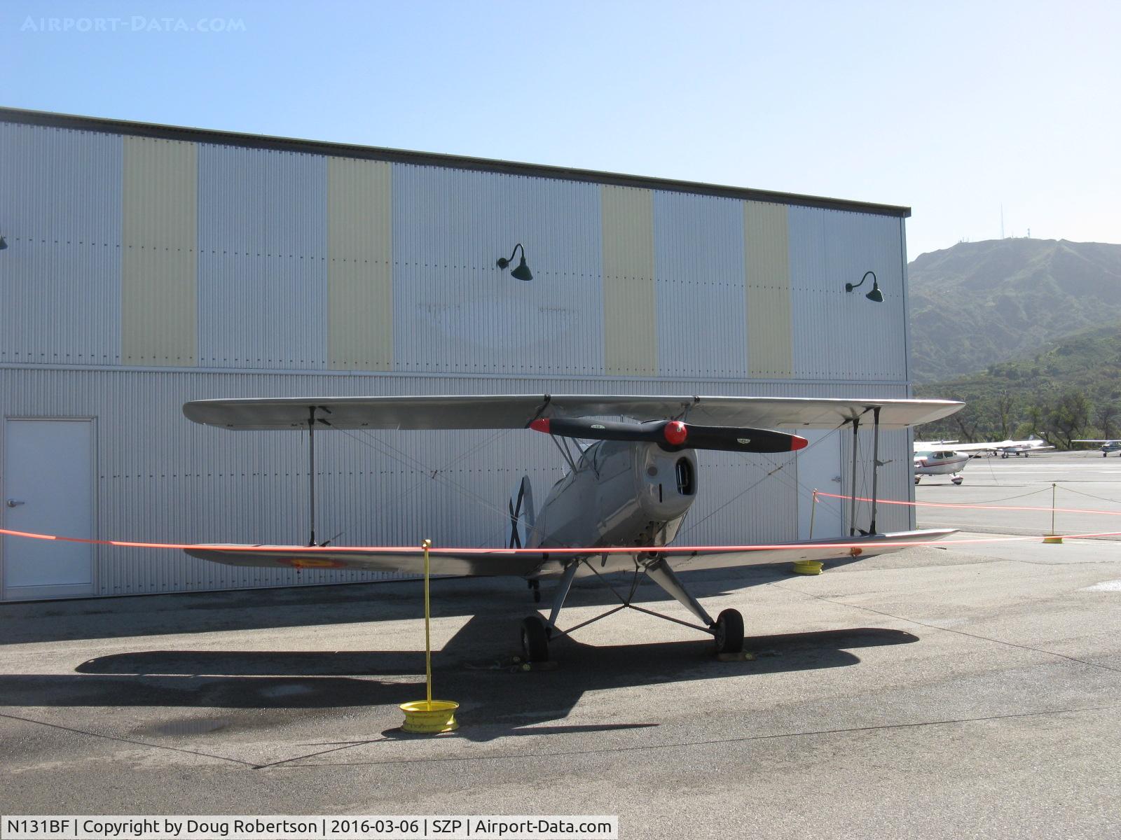 N131BF, 1963 CASA 1-131 Jungmann C/N E3B-629, 1963 C.A.S.A. 1.131 BUCKER JUNGMANN, E.N.M.A. GIV Series, Spain-built, on display Aviation Museum of Santa Paula first Sunday open house