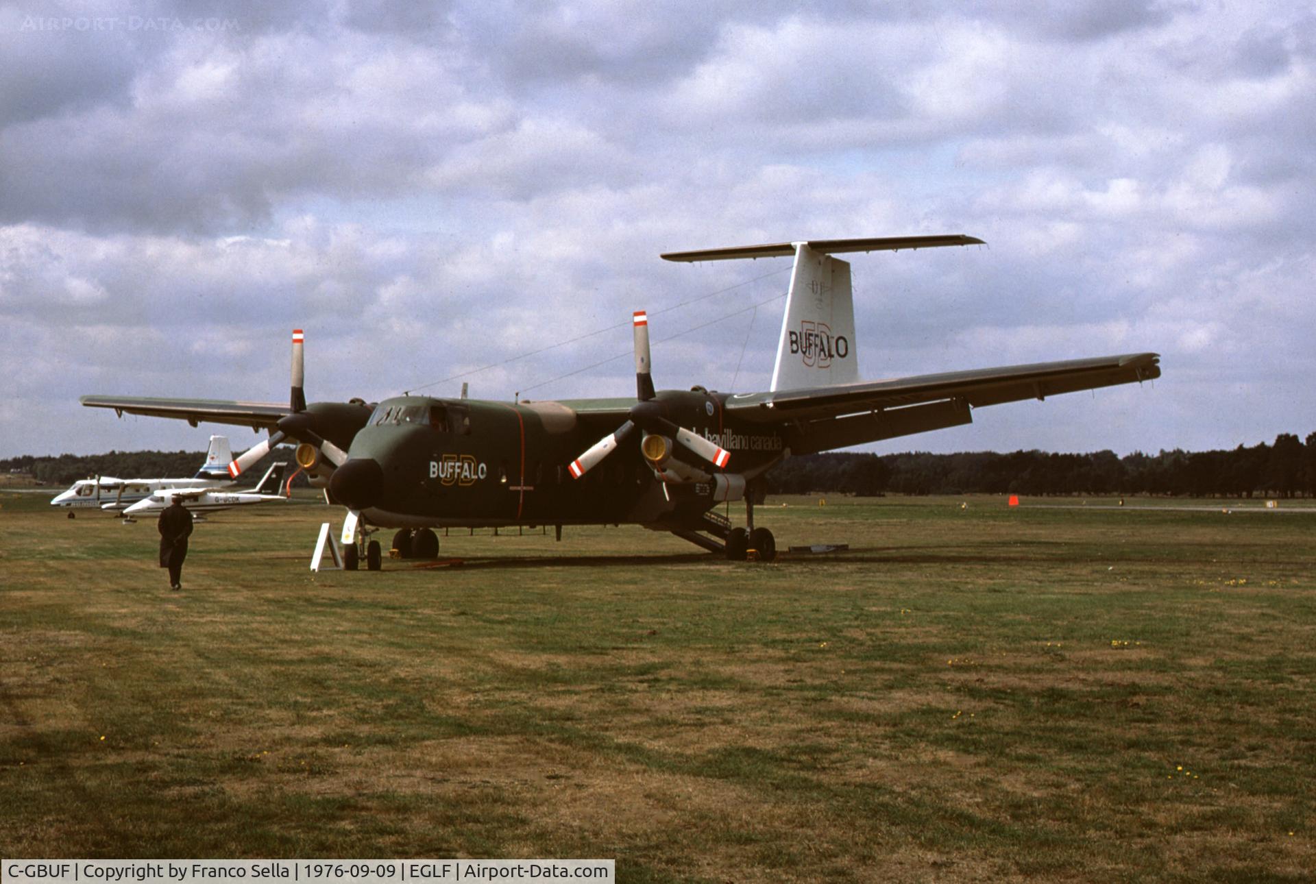 C-GBUF, 1972 De Havilland Canada DHC-5D Buffalo C/N 60, De Havilland Canada DHC-5 Buffalo at the 1976 Farnborough Airsow