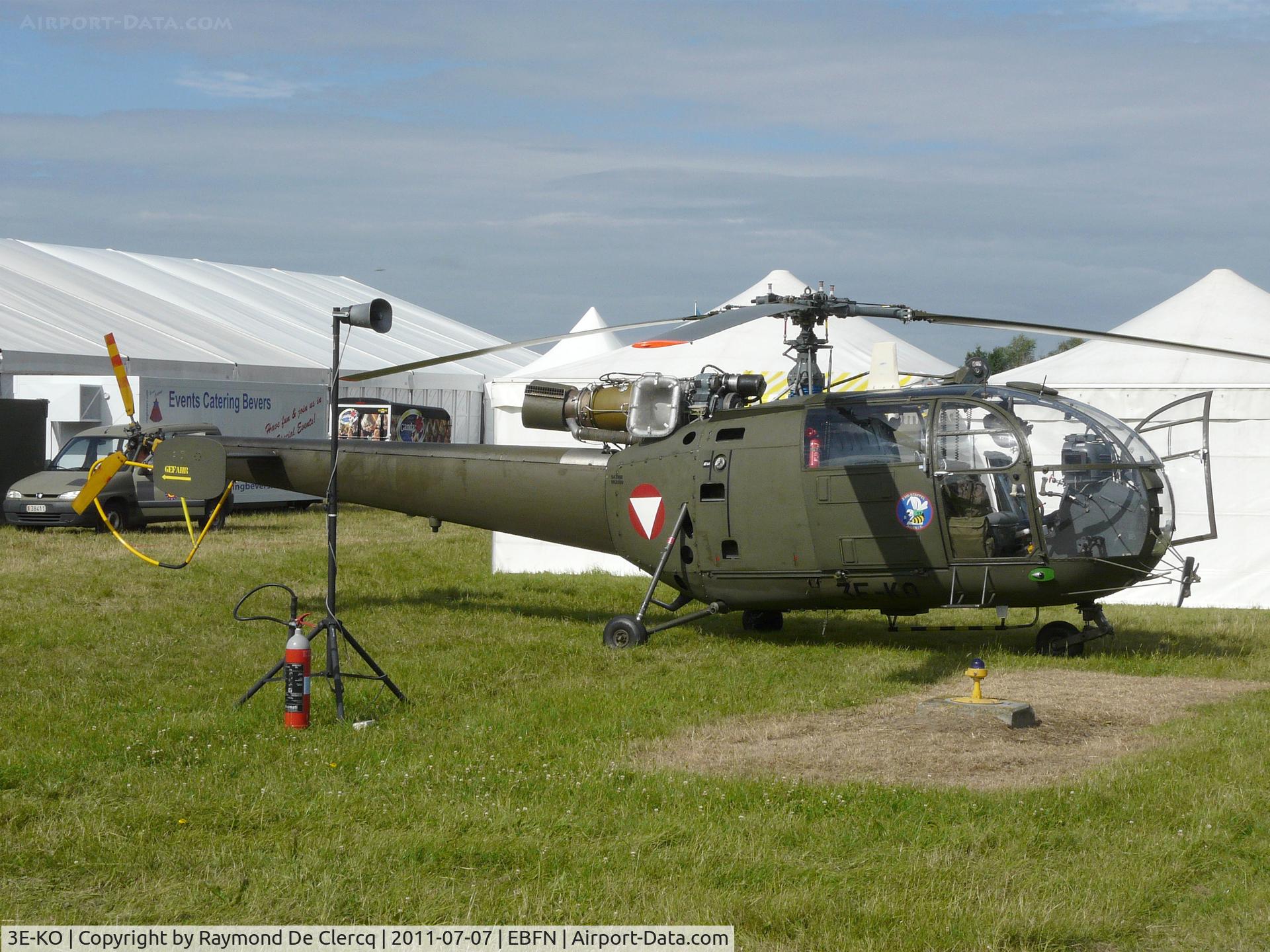 3E-KO, Aerospatiale SA-316B Alouette III C/N 2059, Koksijde open door in 2011.