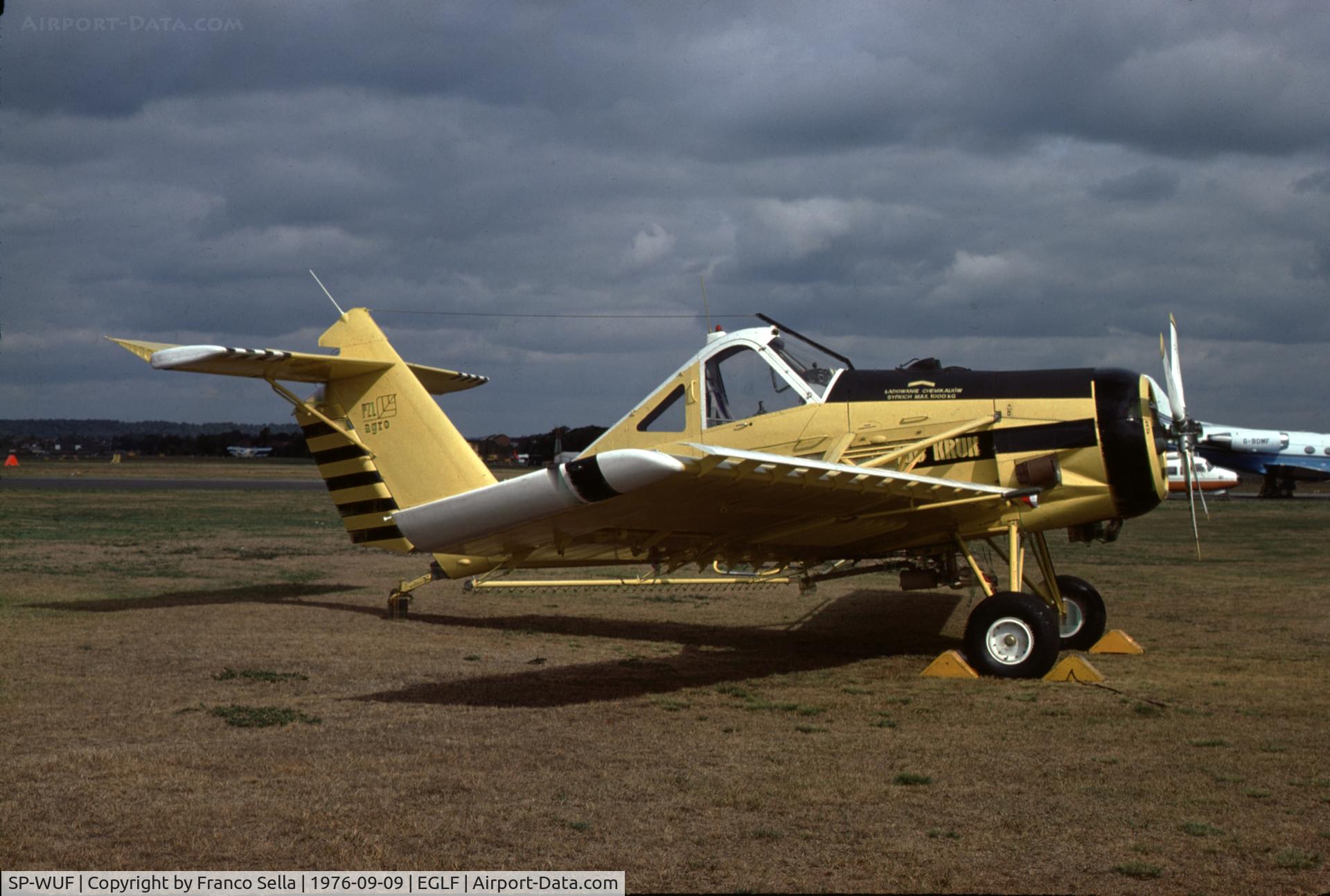 SP-WUF, PZL-Okecie PZL-106A Kruk C/N 26006, PZL-106 Kruk at the 1976 Farnborough Airsow
