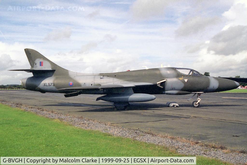 G-BVGH, 1958 Hawker Hunter T.7 C/N HABL-003360, Hawker Hunter T.7 at North Weald's Photoshoot in September 1999.