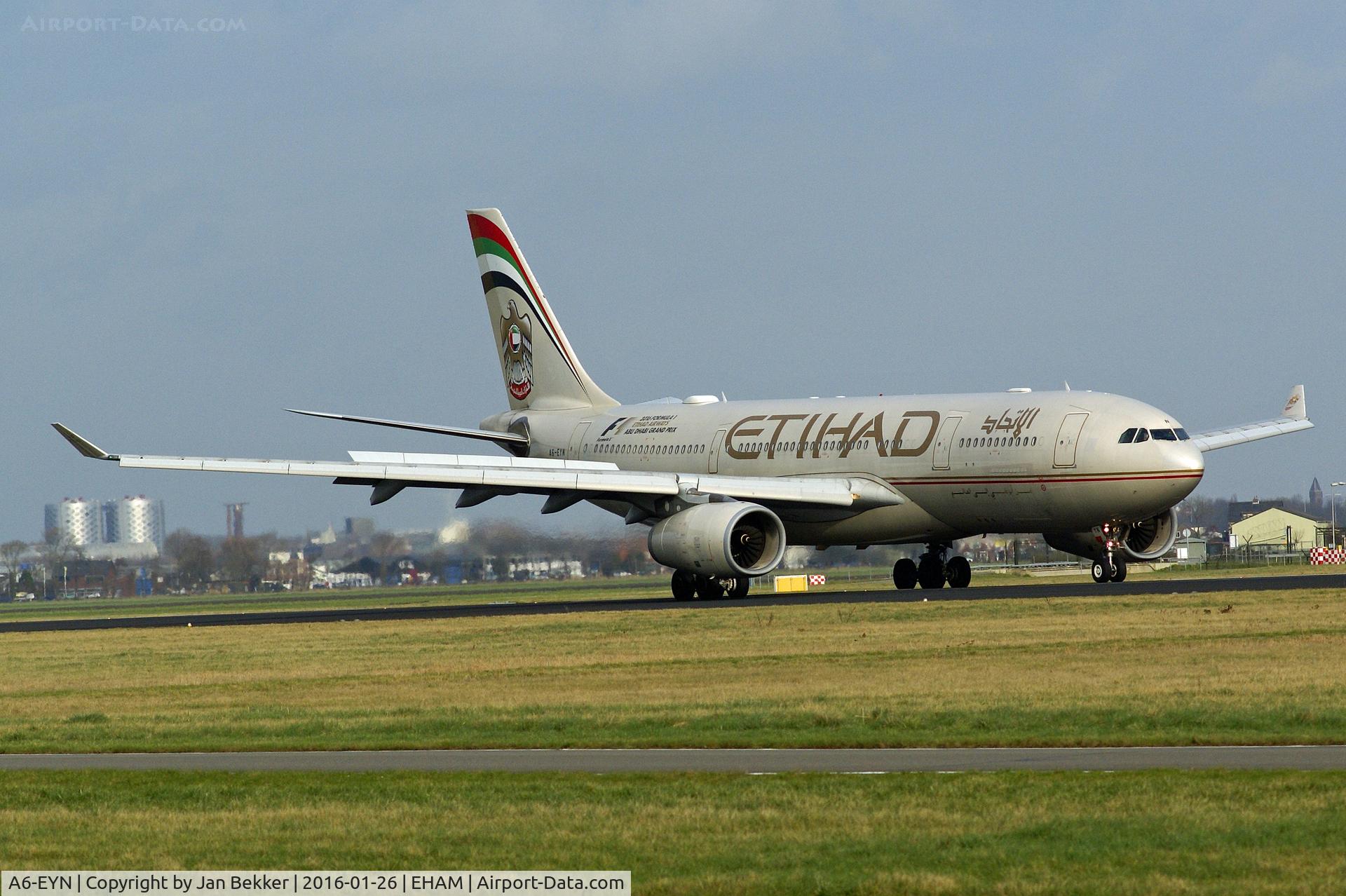A6-EYN, 2007 Airbus A330-243 C/N 832, Schiphol