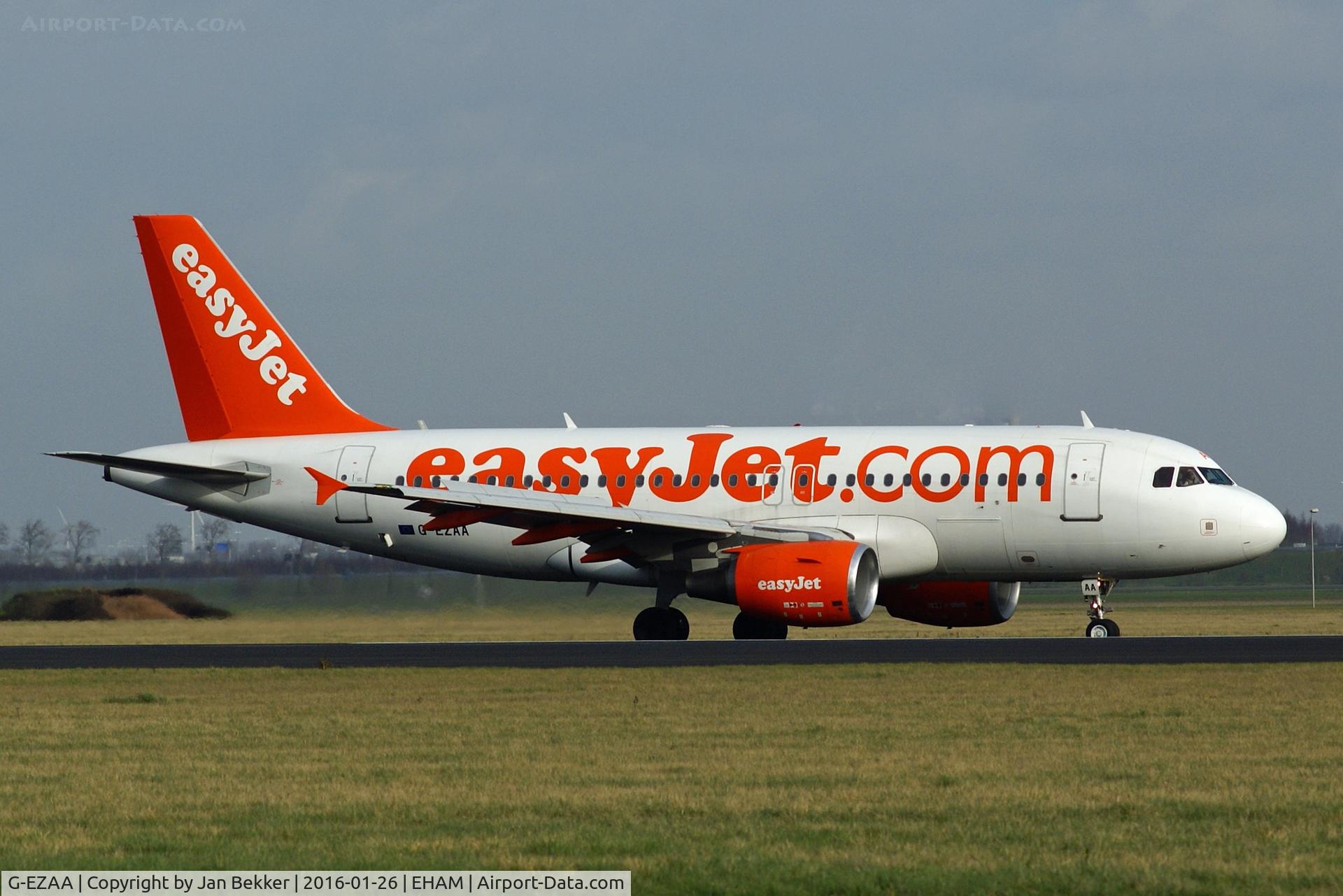G-EZAA, 2006 Airbus A319-111 C/N 2677, Schiphol