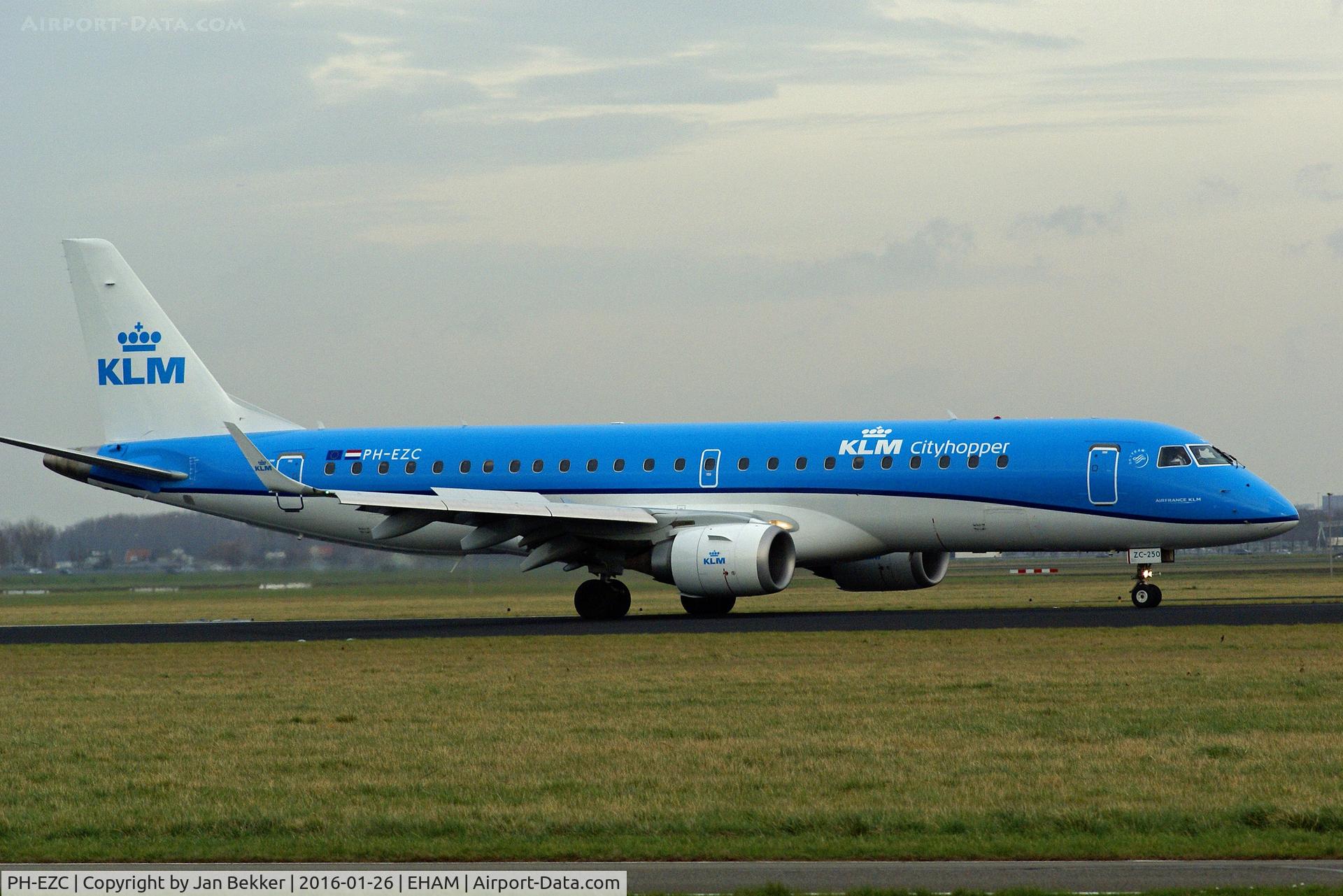 PH-EZC, 2008 Embraer 190LR (ERJ-190-100LR) C/N 19000250, Schiphol