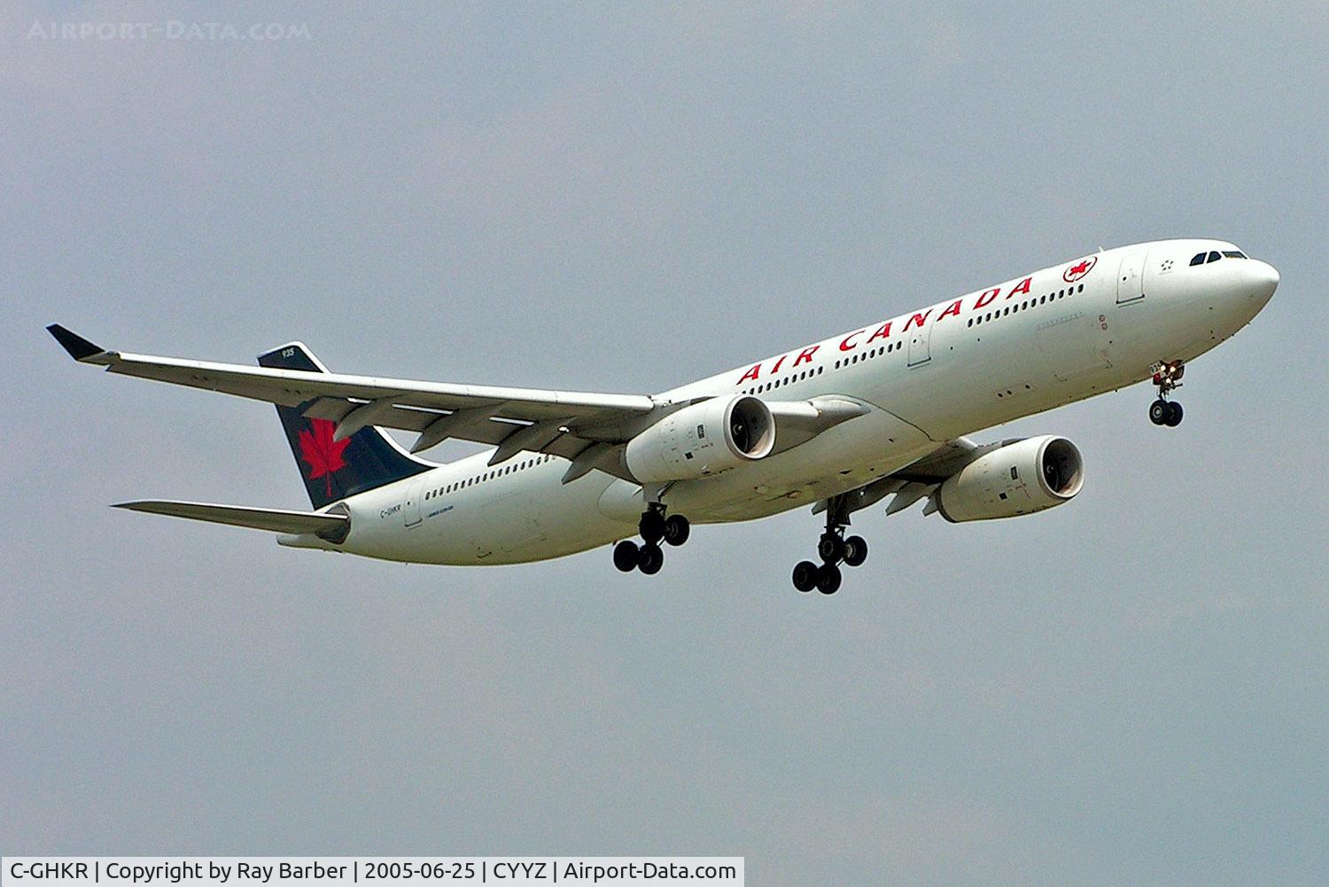C-GHKR, 2001 Airbus A330-343 C/N 0400, Airbus A330-343X [400] (Air Canada) Toronto-Pearson International~C 25/06/2005