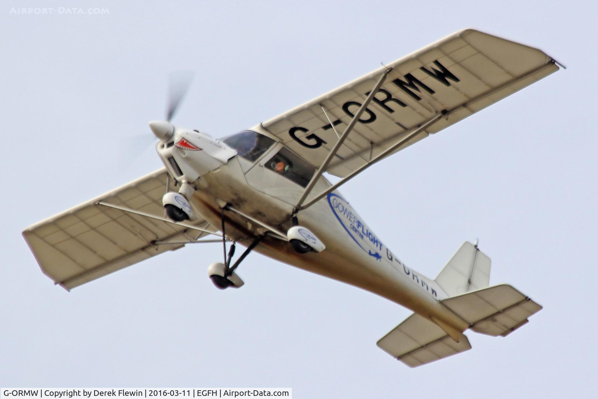 G-ORMW, 2005 Comco Ikarus C42 FB100 C/N 0501-6653, Ikarus, Gower flight Centre, seen departing runway 22 for circuits.