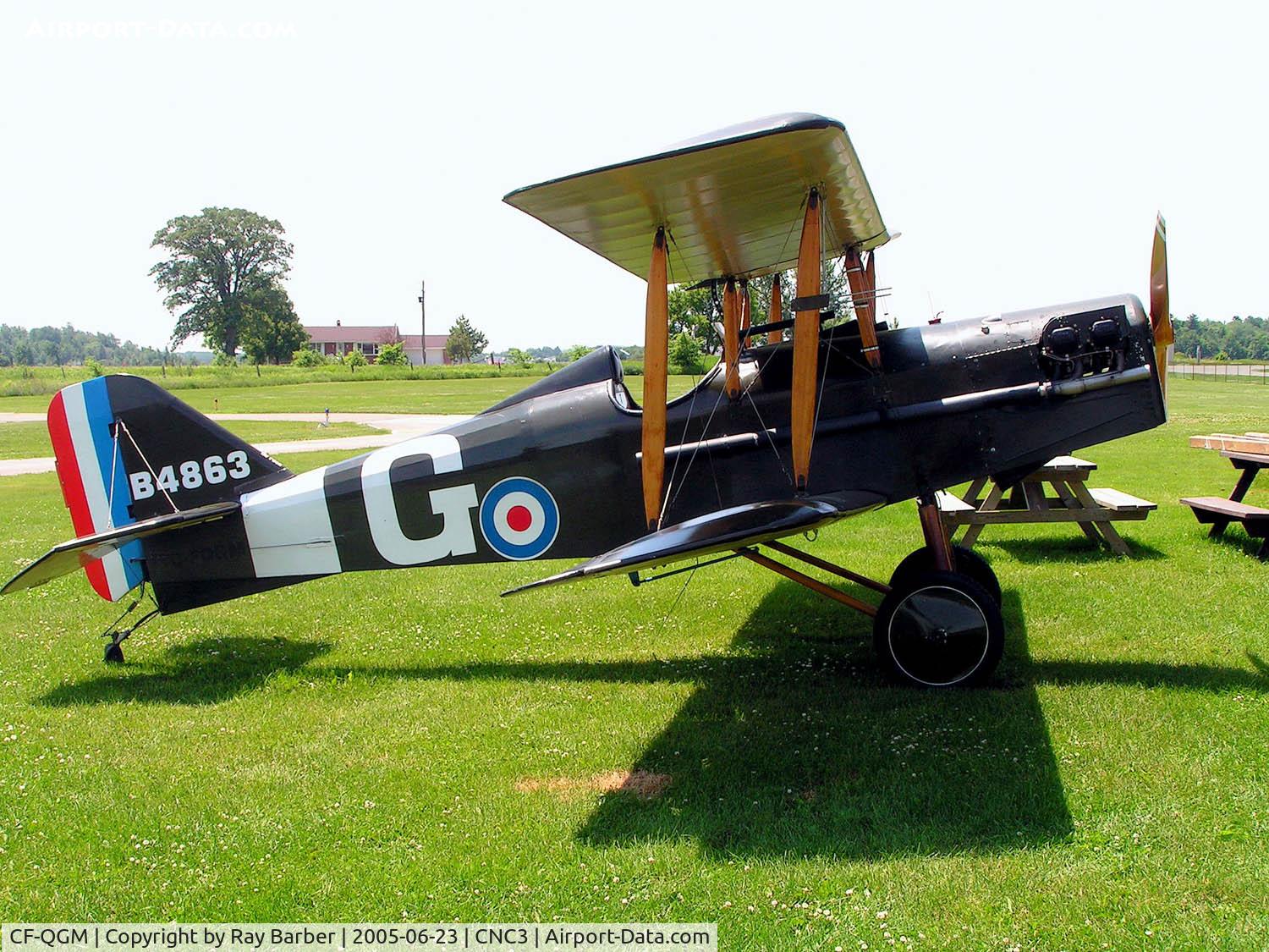 CF-QGM, 1970 Royal Aircraft Factory SE-5A Replica C/N G70 003, Replica Plans SE.5A (replica) [G70-003] Brampton~C 23/06/2005