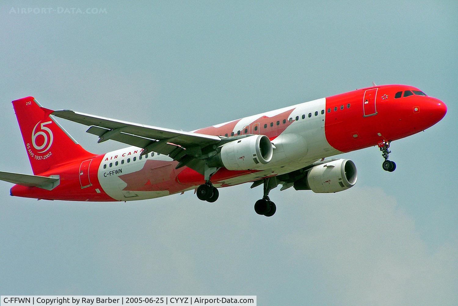 C-FFWN, 1991 Airbus A320-211 C/N 159, Airbus A320-211 [0159] (Air Canada) Toronto-Pearson International~C 25/06/2005