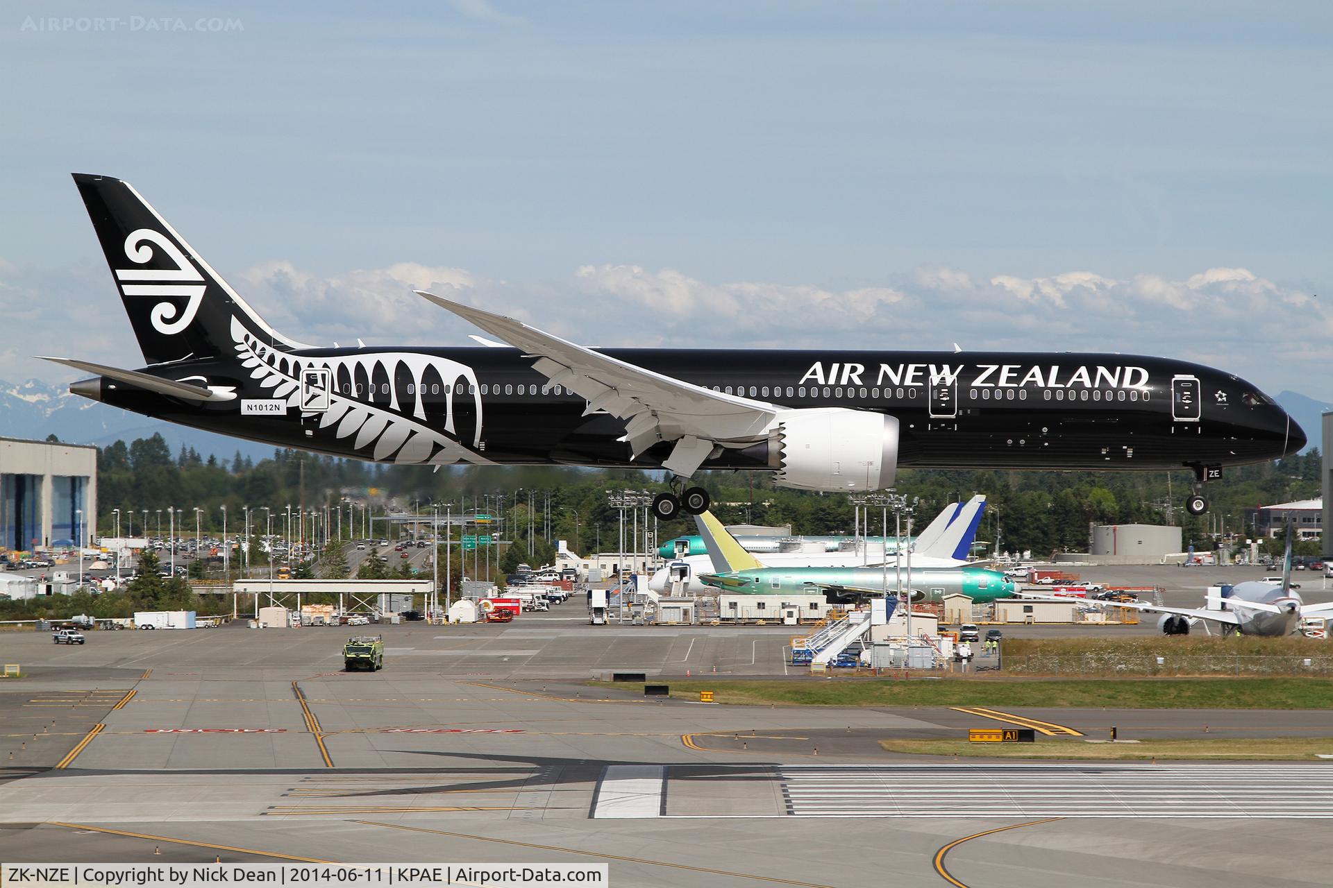 ZK-NZE, 2014 Boeing 787-9 Dreamliner C/N 34334, Returning from a test flight6.