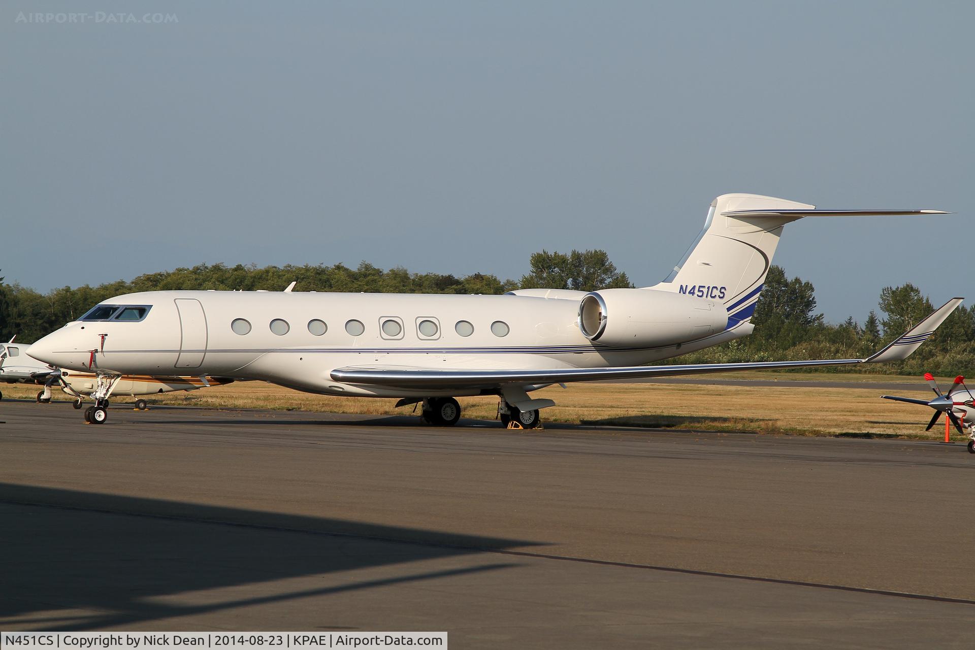 N451CS, 2003 Bombardier BD-700-1A10 Global Express C/N 9134, Parked at KPAE