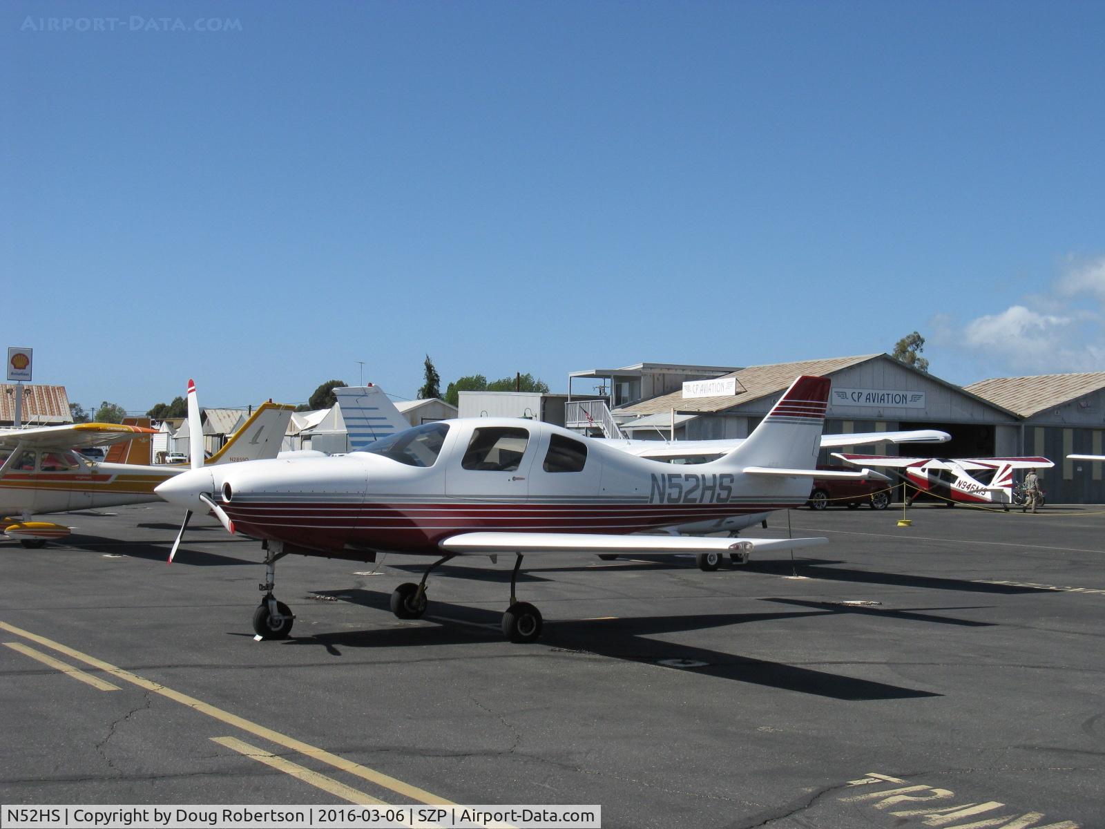 N52HS, Lancair IV C/N 123, 1994 Steinhart LANCAIR IV, Continental TSIO-550 350 Hp, twin turbo engine, 3-blade CS prop, Experimental class 4-place, on SZP transient line